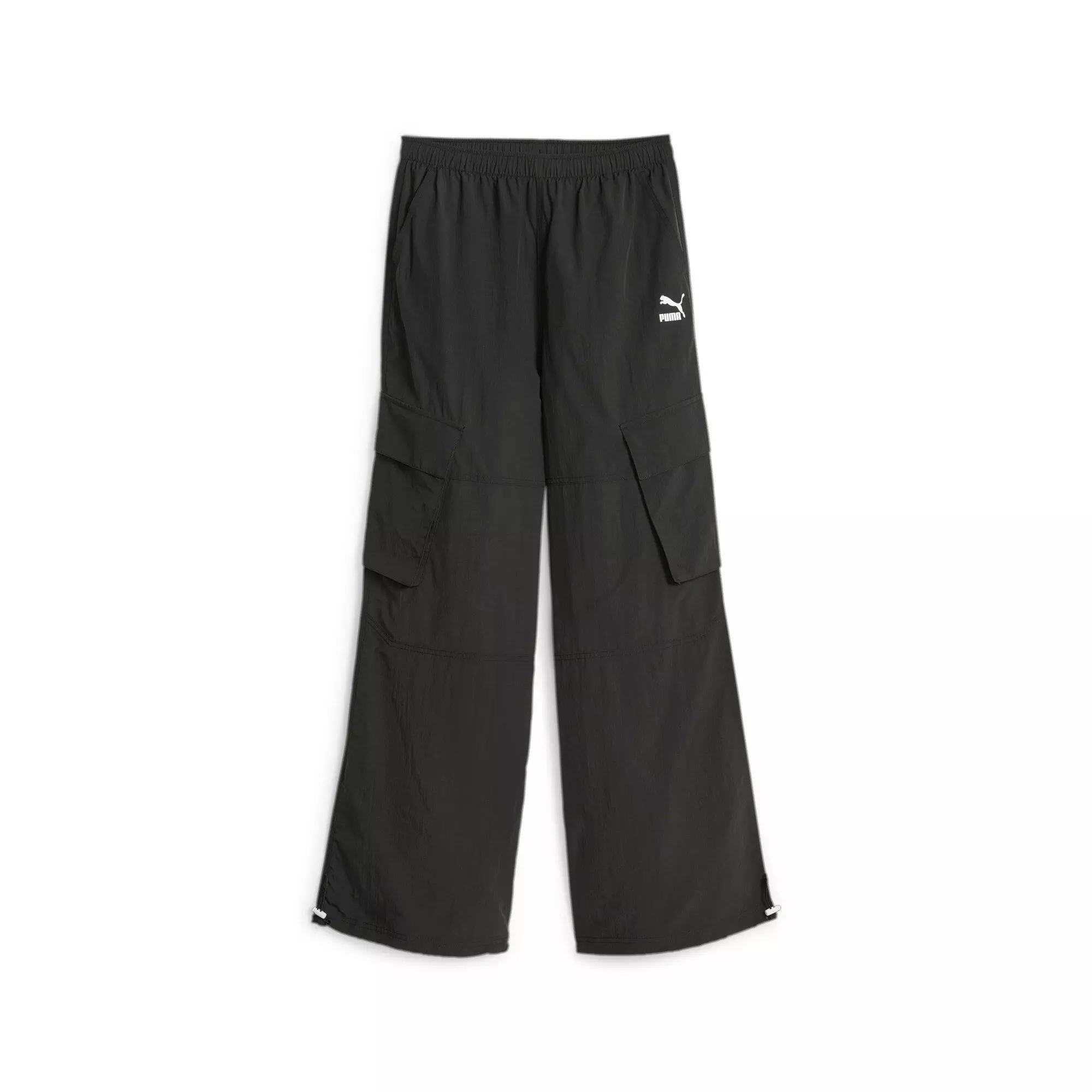 PUMA Women's Relax Woven Cargo Pants - Black - BLACK
