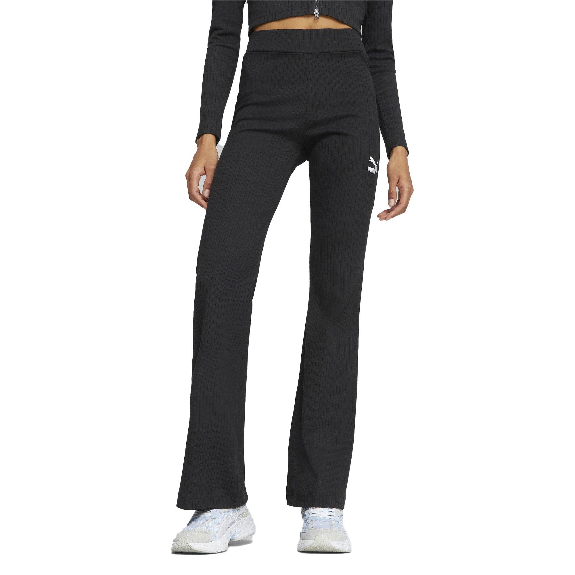 Puma Women's Rib Flare Leggings - Black - BLACK Thumbnail View 1