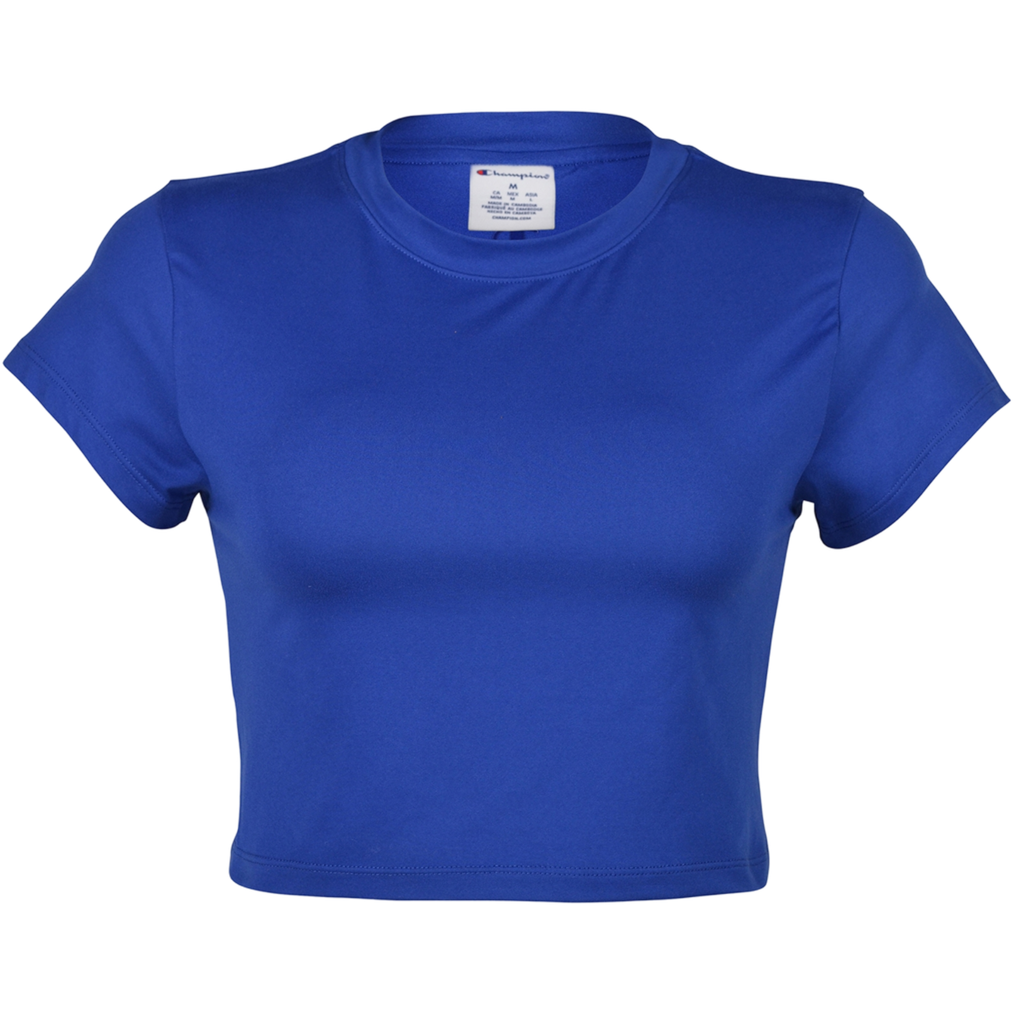 Champion Women's Soft Touch Crop Tee - BLUE Thumbnail View 1