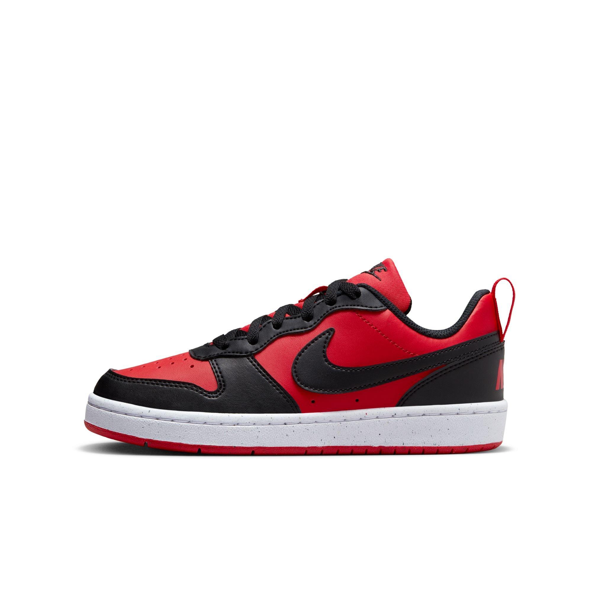 Nike Court Borough Low Recraft Grade School Boys' "Red/Black" Shoe