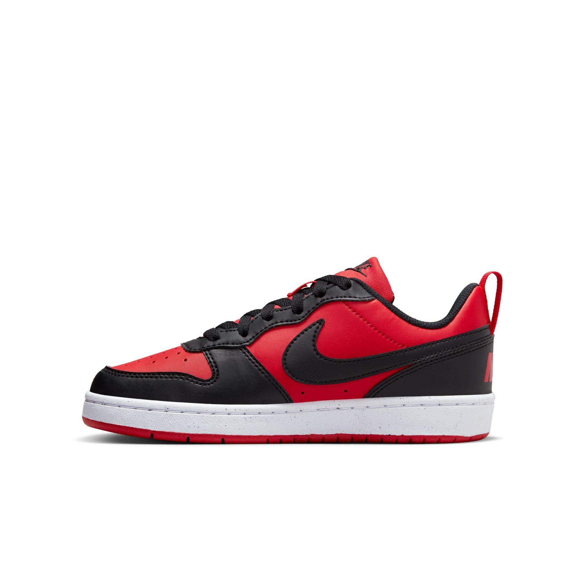 Nike Court Borough Low Recraft Grade School Boys' "Red/Black" Shoe