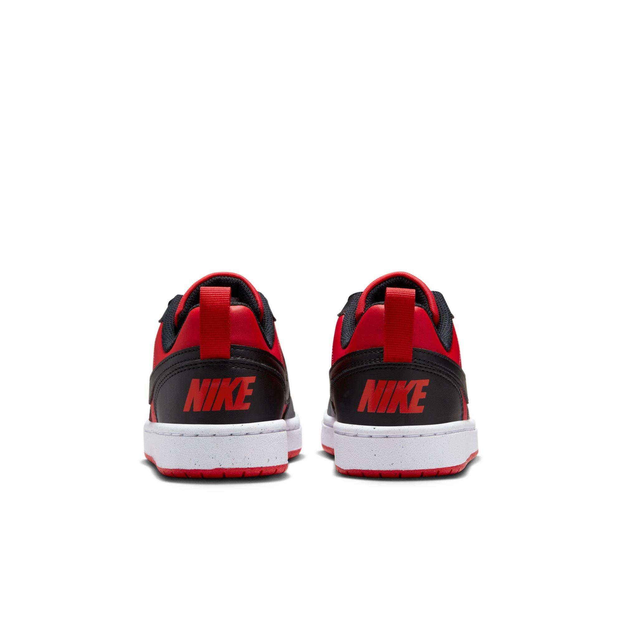 Nike Court Borough Low Recraft Grade School Boys' "Red/Black" Shoe