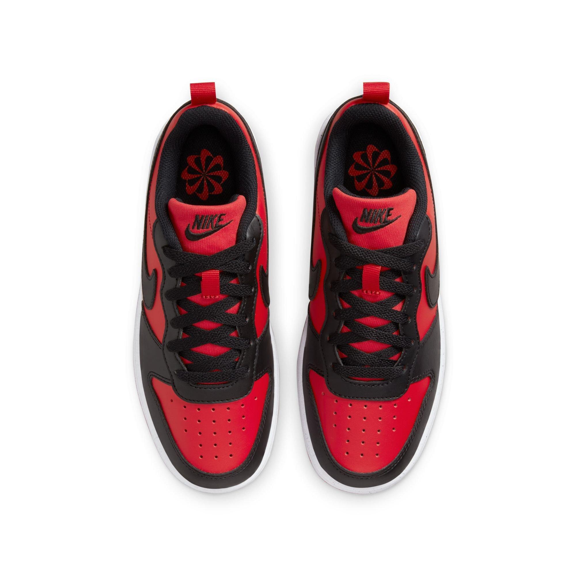 Nike Court Borough Low Recraft Grade School Boys' "Red/Black" Shoe