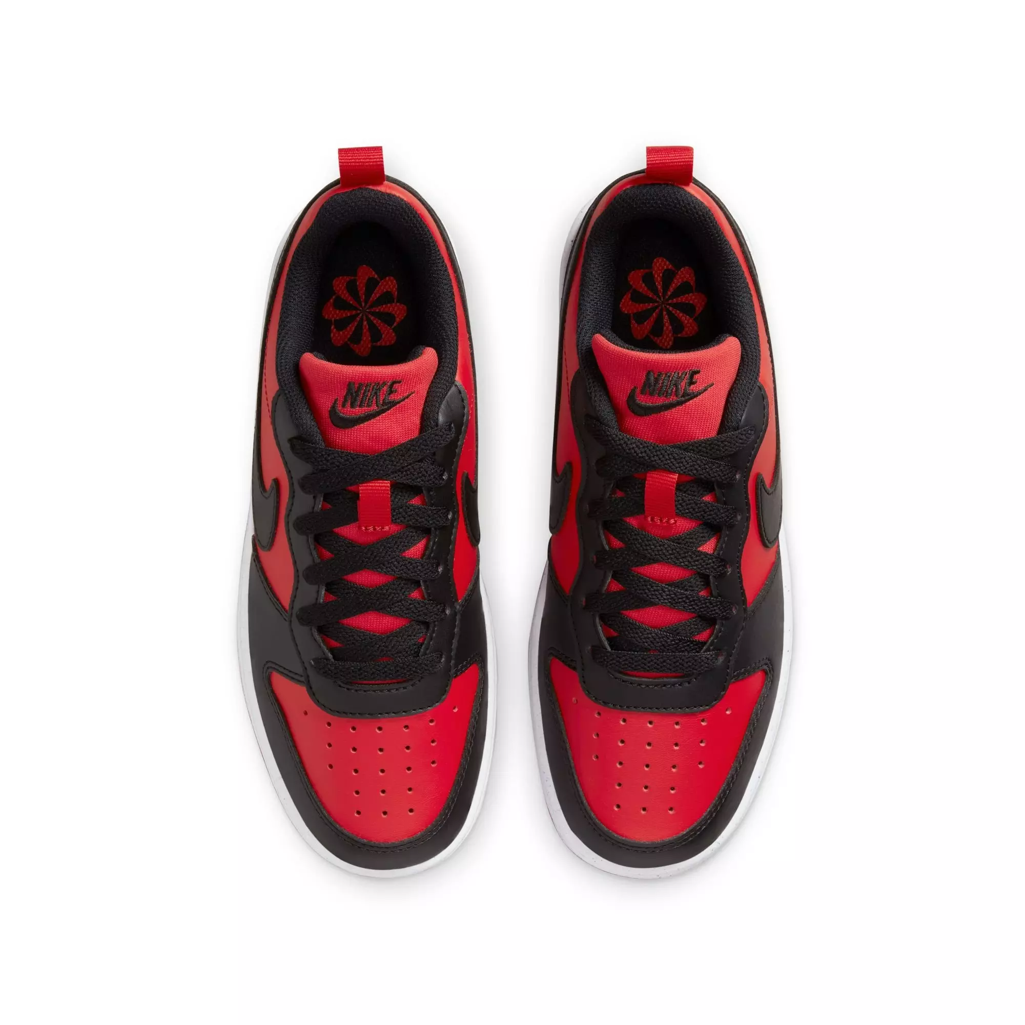 Nike Court Borough Low Recraft "Red/Black" Grade School Boys' Shoe - RED/BLACK
