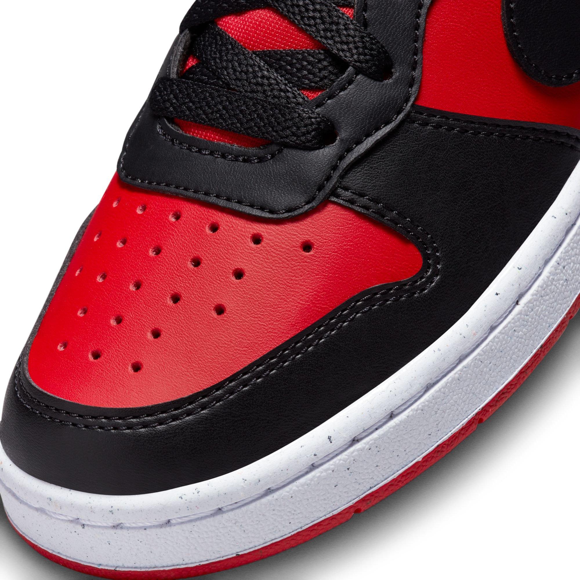 Nike Court Borough Low Recraft Grade School Boys' "Red/Black" Shoe