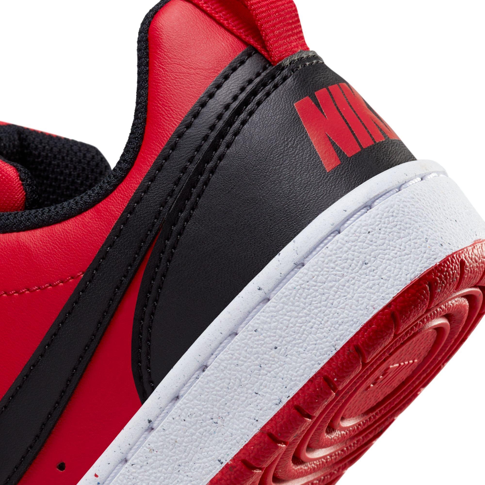 Nike Court Borough Low Recraft Grade School Boys' "Red/Black" Shoe