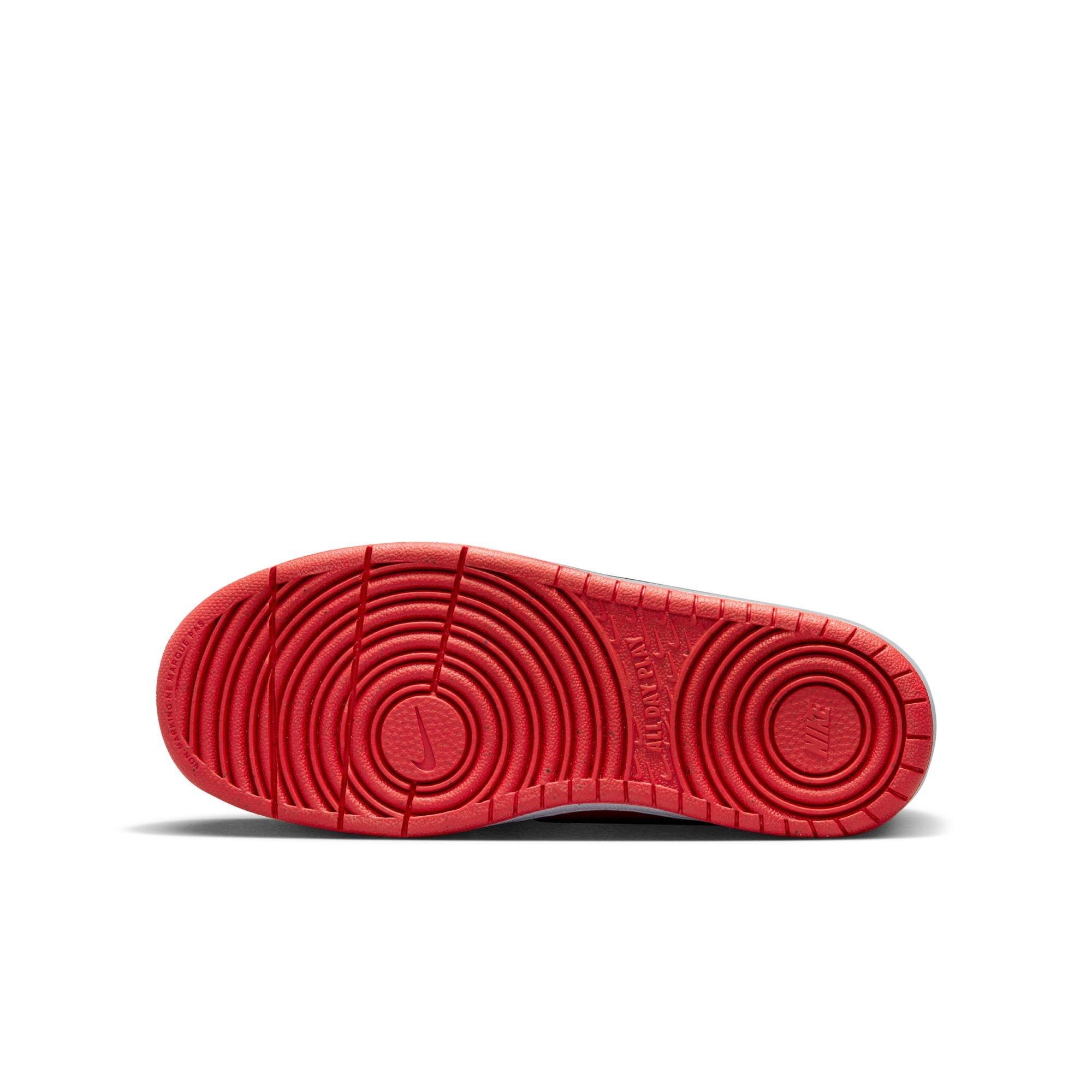 Nike Court Borough Low Recraft Grade School Boys' "Red/Black" Shoe