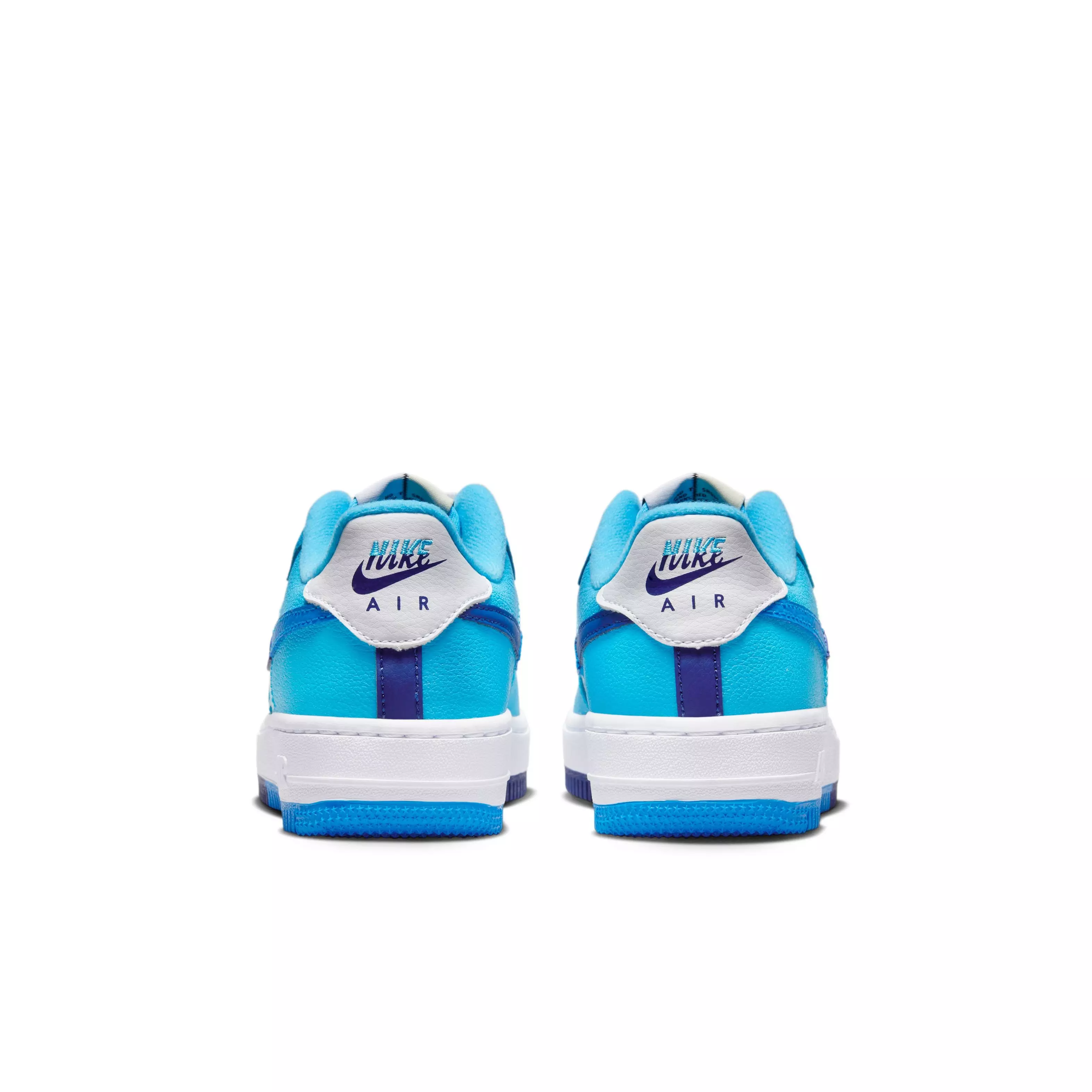 Nike Air Force 1 LV8 2 "White/Photo Blue/Deep Royal" Grade School Kids' Shoe - WHITE/BLUE
