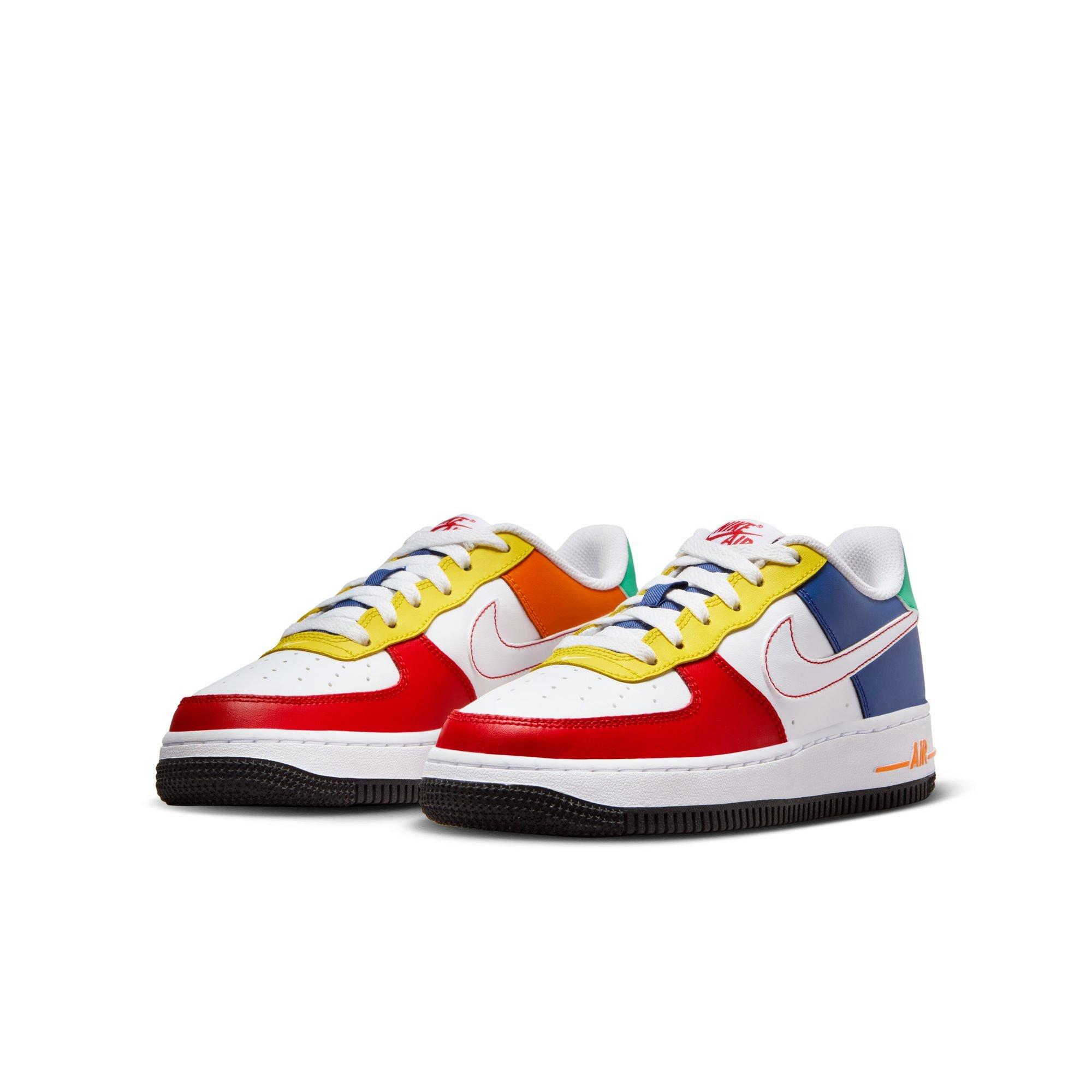 Nike Air Force 1 LV8 "University Red/White/Deep Royal Blue" Grade School Boys' Shoe - RED/WHITE/BLUE Thumbnail View 5