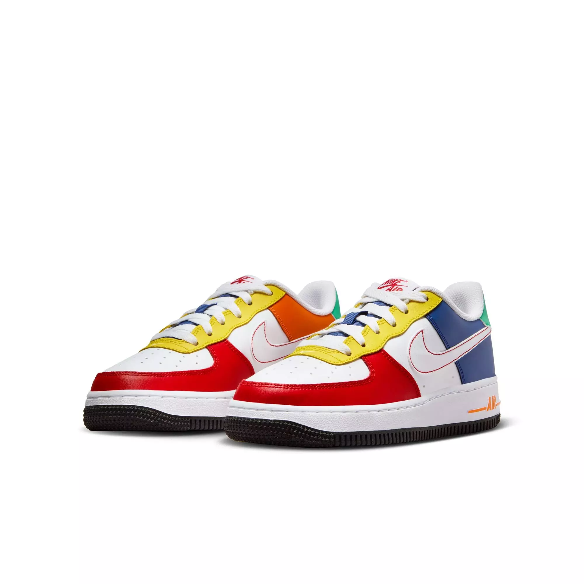 Nike Air Force 1 LV8 "University Red/White/Deep Royal Blue" Grade School Boys' Shoe - RED/WHITE/BLUE