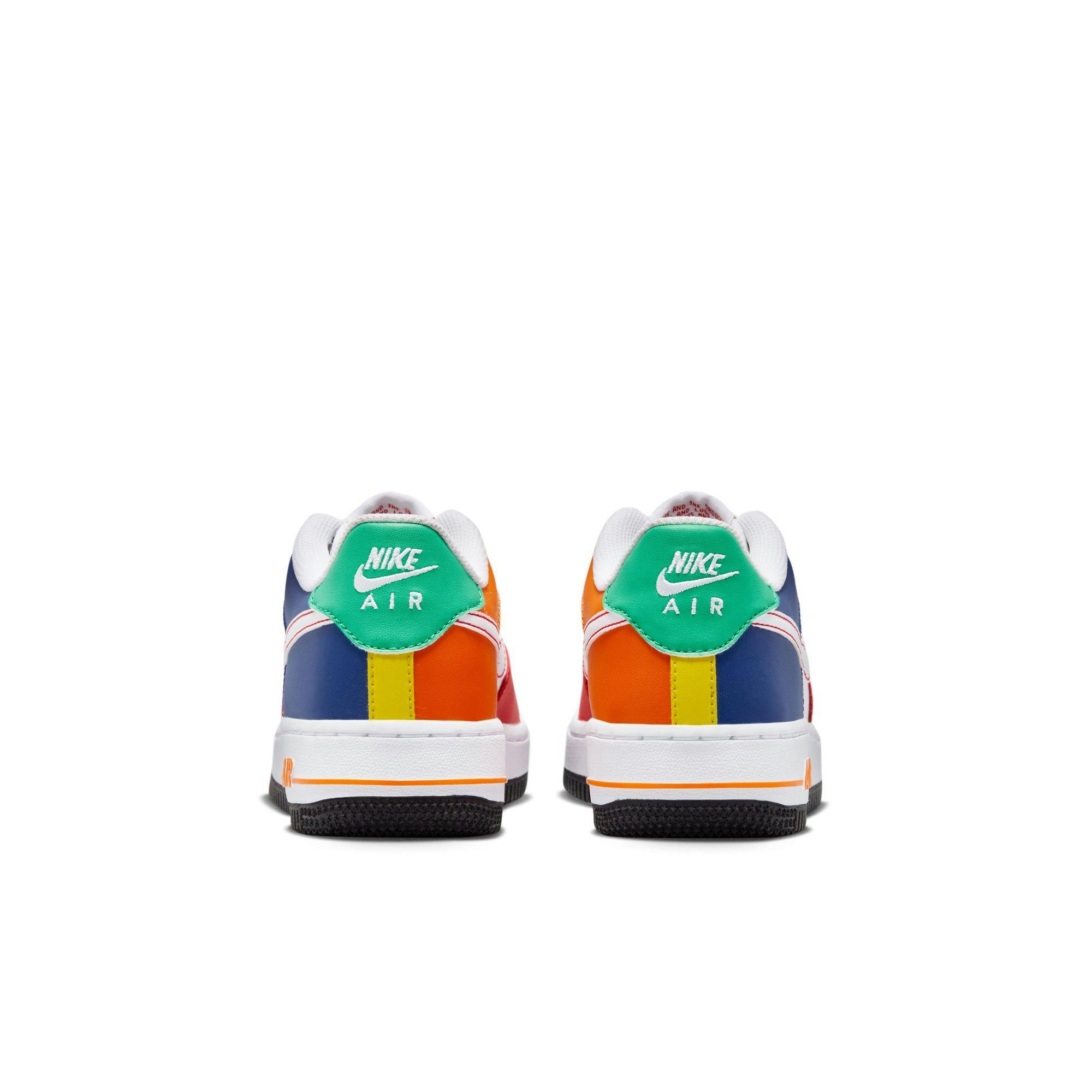 Nike Air Force 1 LV8 "University Red/White/Deep Royal Blue" Grade School Boys' Shoe - RED/WHITE/BLUE Thumbnail View 6