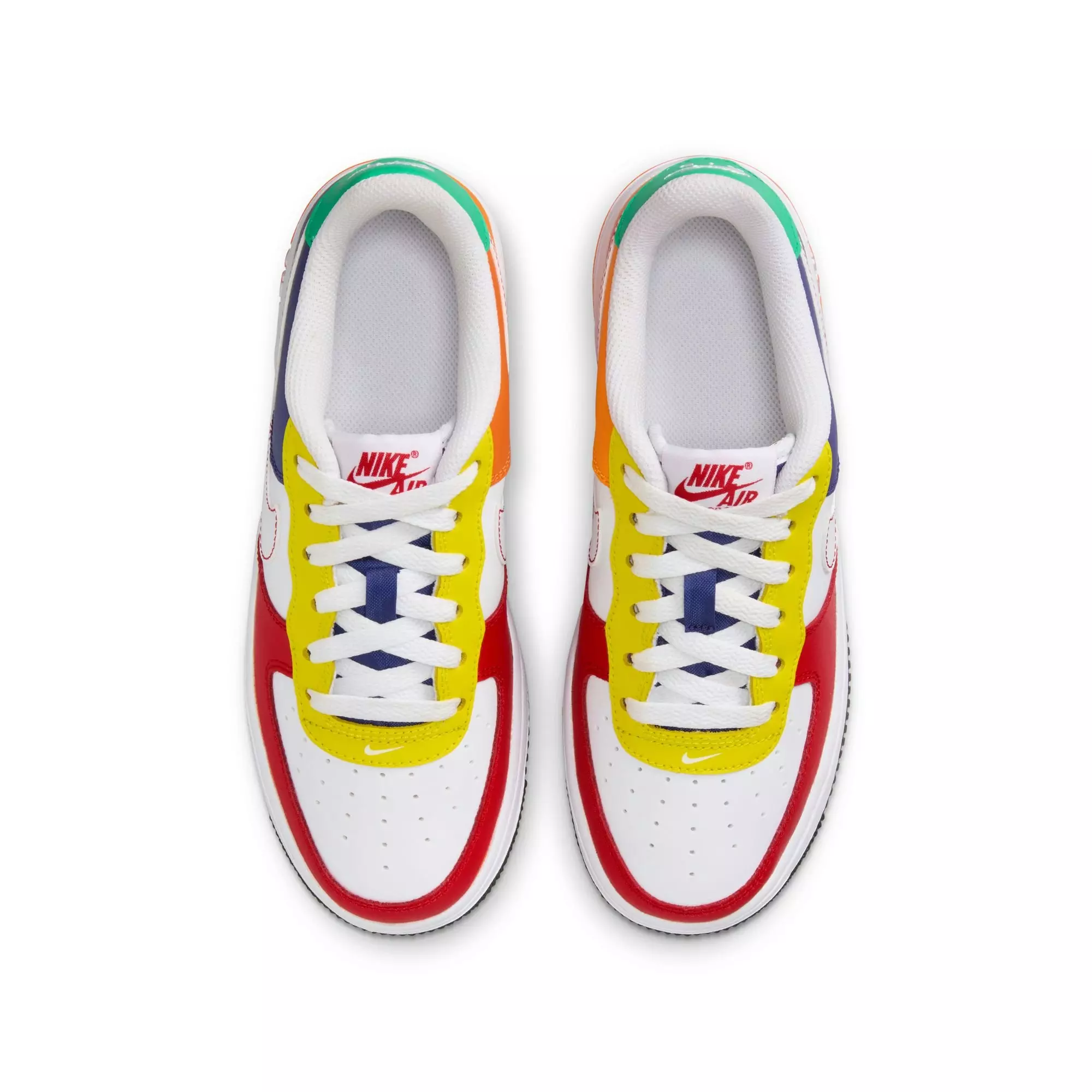 Nike Air Force 1 LV8 "University Red/White/Deep Royal Blue" Grade School Boys' Shoe - RED/WHITE/BLUE