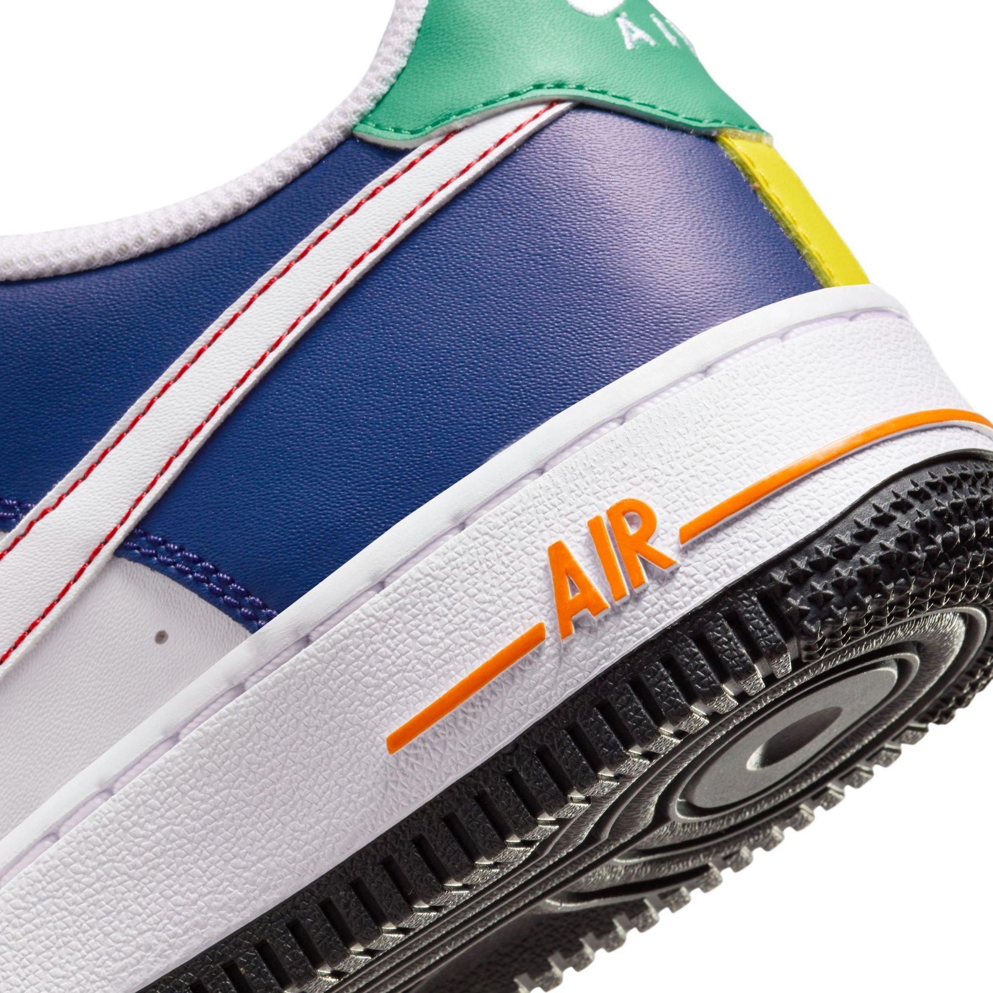 Nike Air Force 1 LV8 "University Red/White/Deep Royal Blue" Grade School Boys' Shoe - RED/WHITE/BLUE Thumbnail View 10