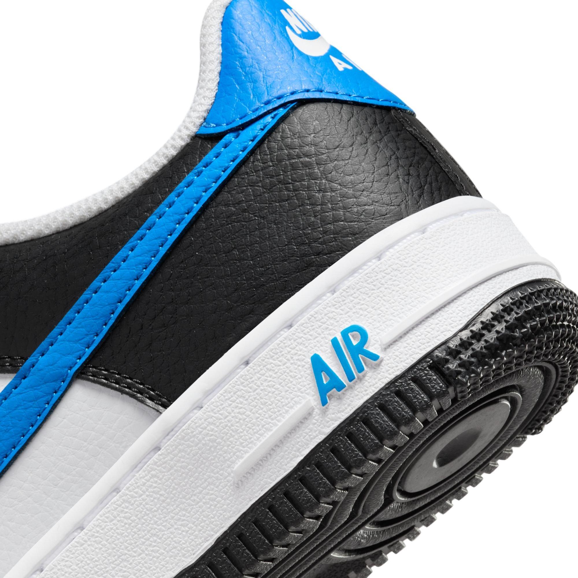 Nike Air Force 1 Low Grade School Lifestyle Shoes Black Blue