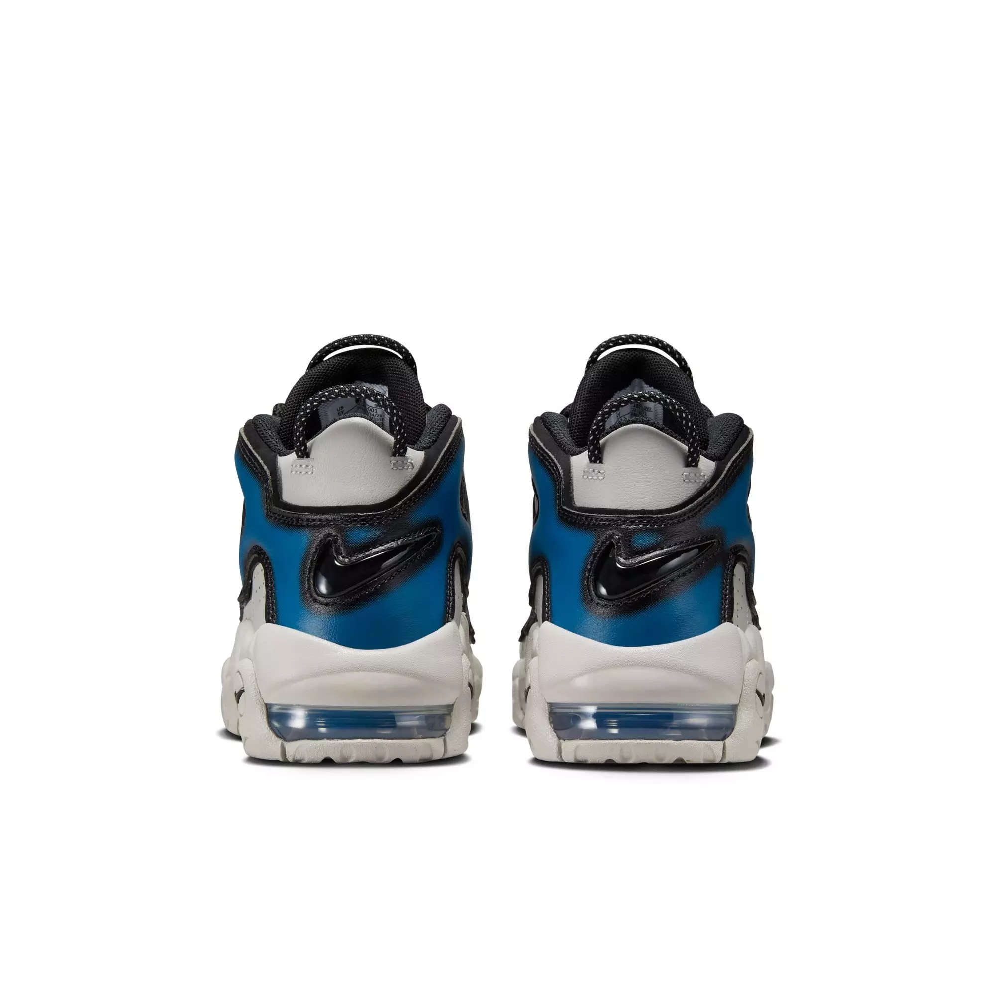 Nike Air More Uptempo "Industrial Blue" Grade School Kids' Shoe - IRON ORE/INDUSTRIAL BLUE