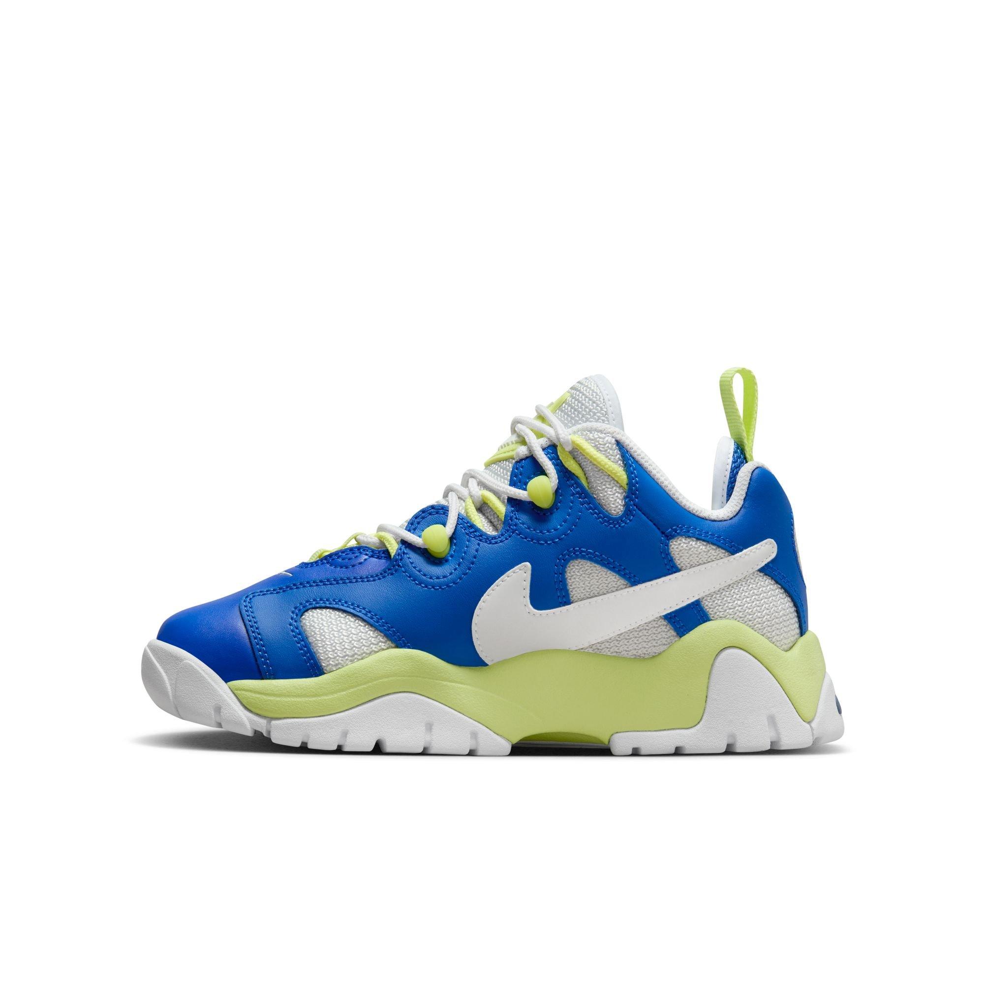 Nike Air Barrage Low Grade School Boys' "Game Royal/White/Lt Lemon Twist" Shoe