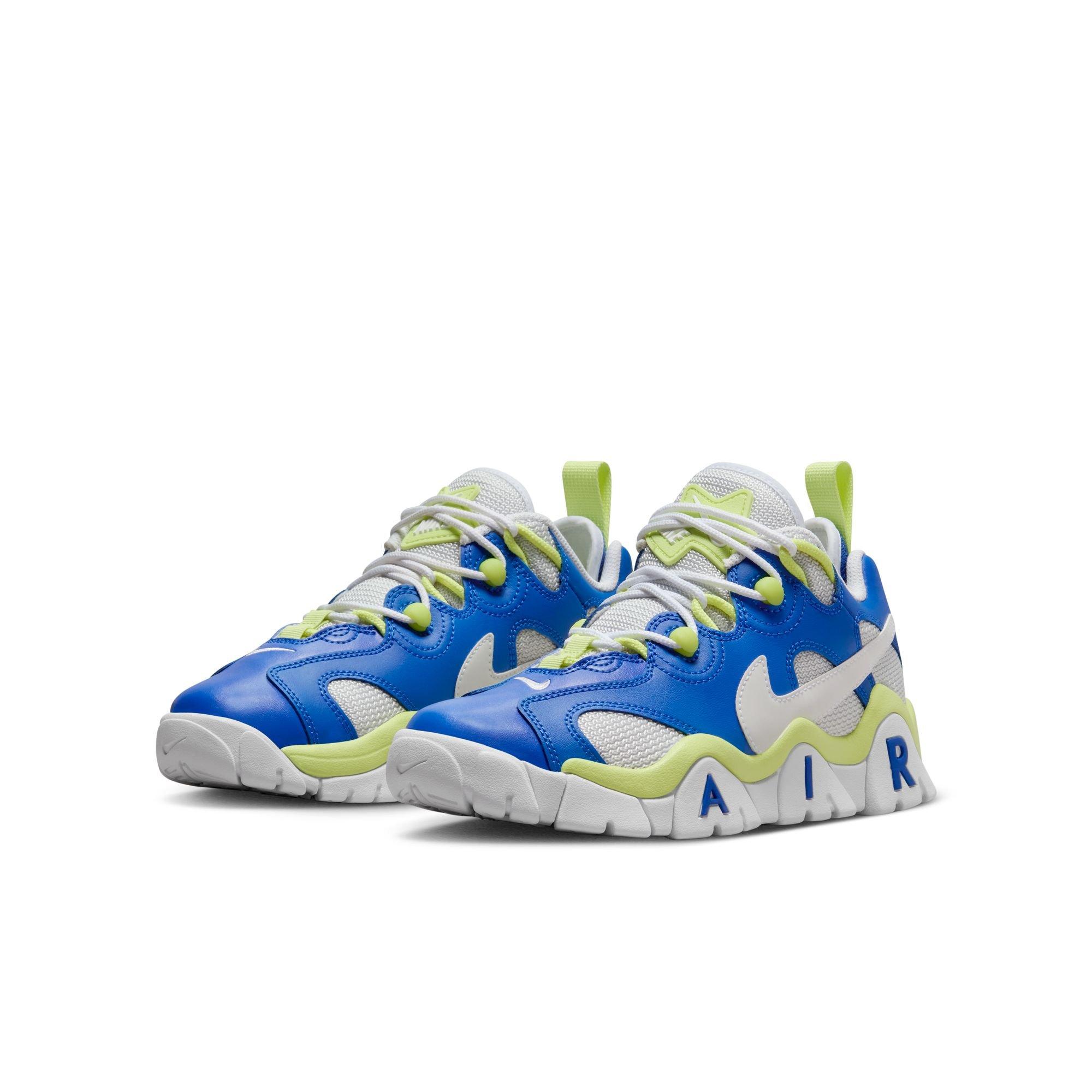 Nike Air Barrage Low Grade School Boys' "Game Royal/White/Lt Lemon Twist" Shoe