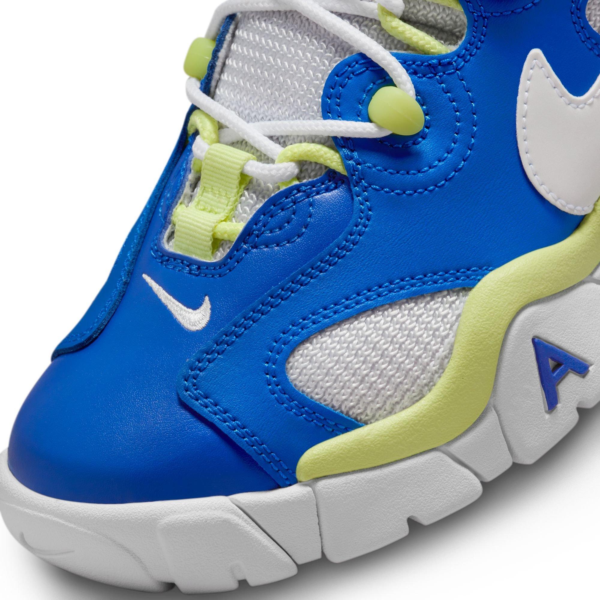 Nike Air Barrage Low Grade School Boys' "Game Royal/White/Lt Lemon Twist" Shoe