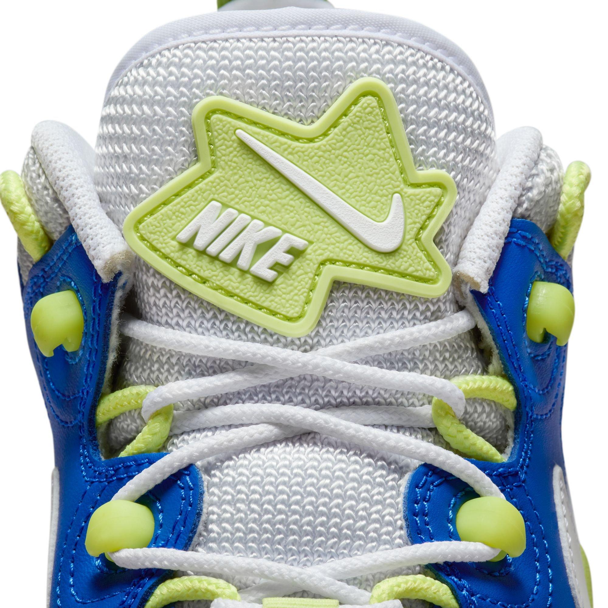 Nike Air Barrage Low Grade School Boys' "Game Royal/White/Lt Lemon Twist" Shoe