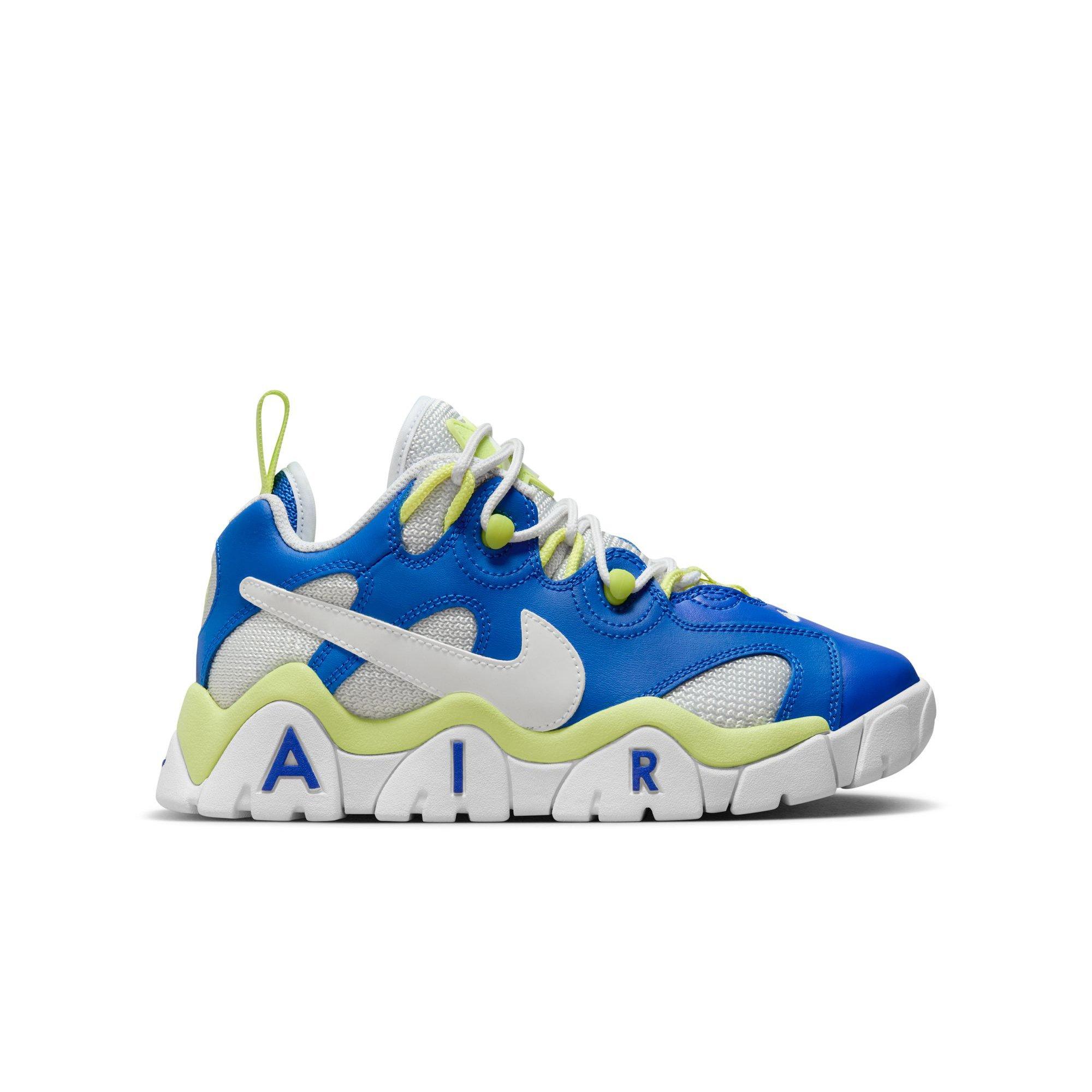 Nike Air Barrage Low Grade School Boys' "Game Royal/White/Lt Lemon Twist" Shoe