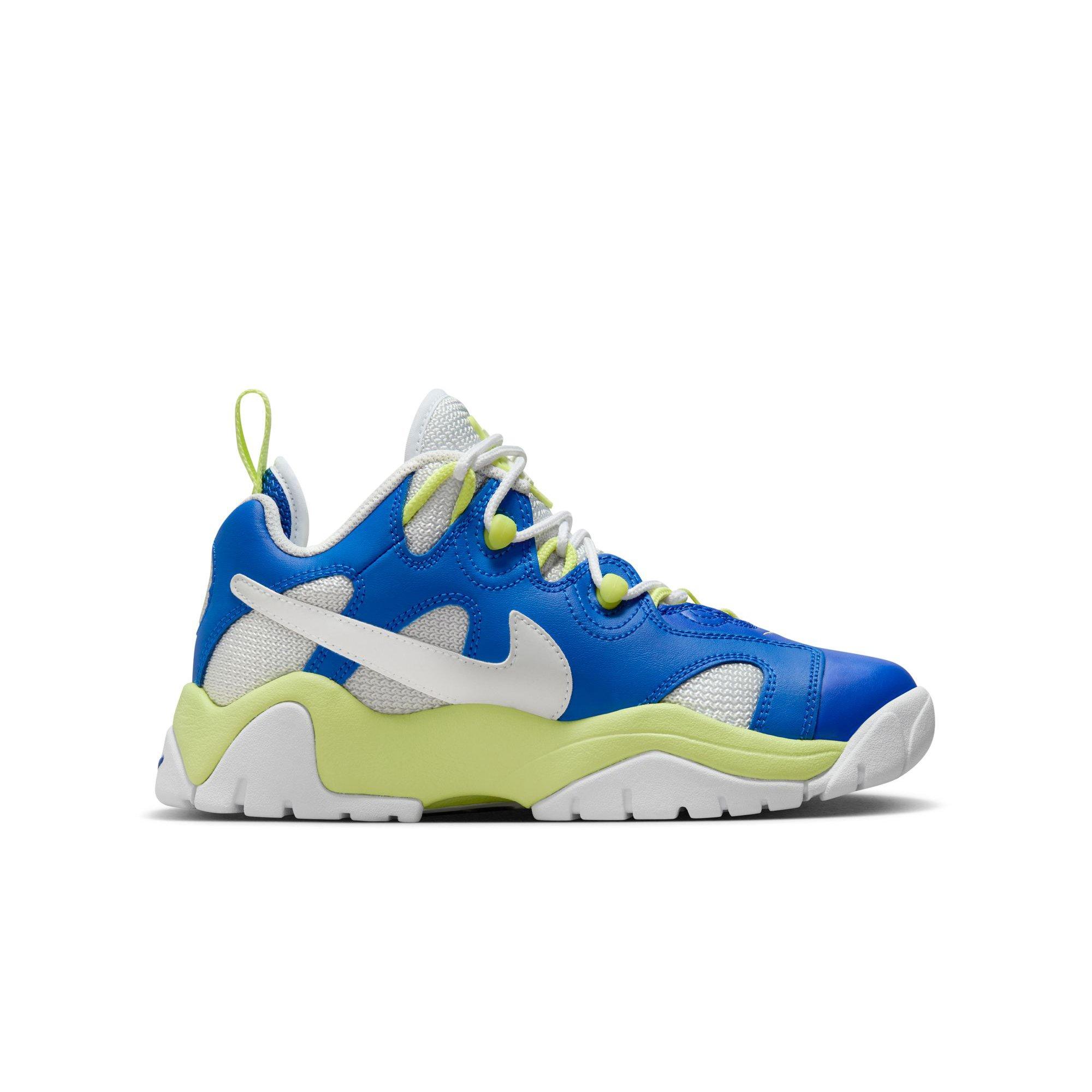 Nike Air Barrage Low Grade School Boys' "Game Royal/White/Lt Lemon Twist" Shoe