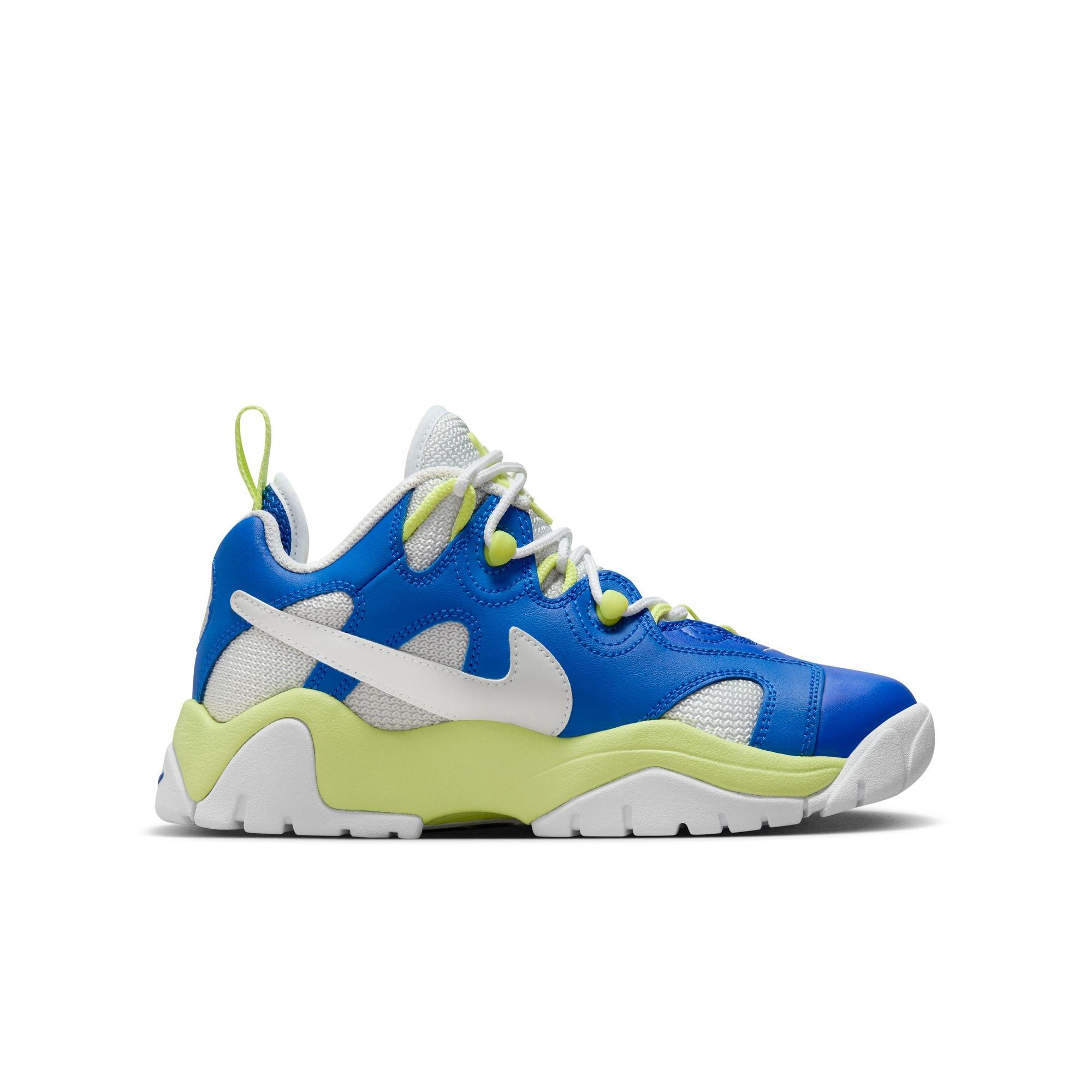 Nike Air Barrage Low Grade School Boys' "Game Royal/White/Lt Lemon Twist" Shoe