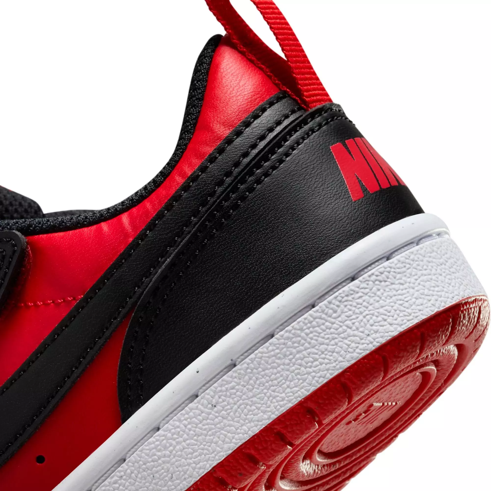 Nike Court Borough Low Recraft "Red/Black" Preschool Boys' Shoe - RED/BLACK
