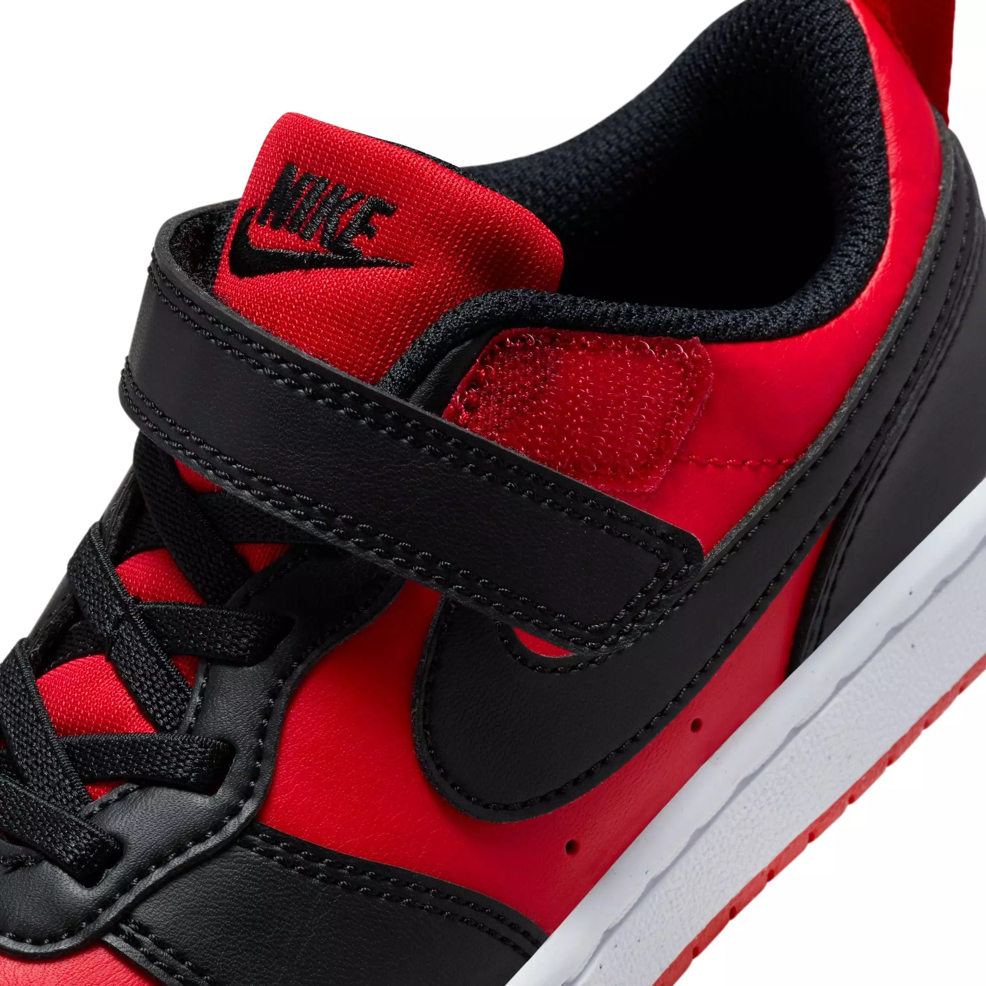 Nike Court Borough Low Recraft "Red/Black" Preschool Boys' Shoe - RED/BLACK