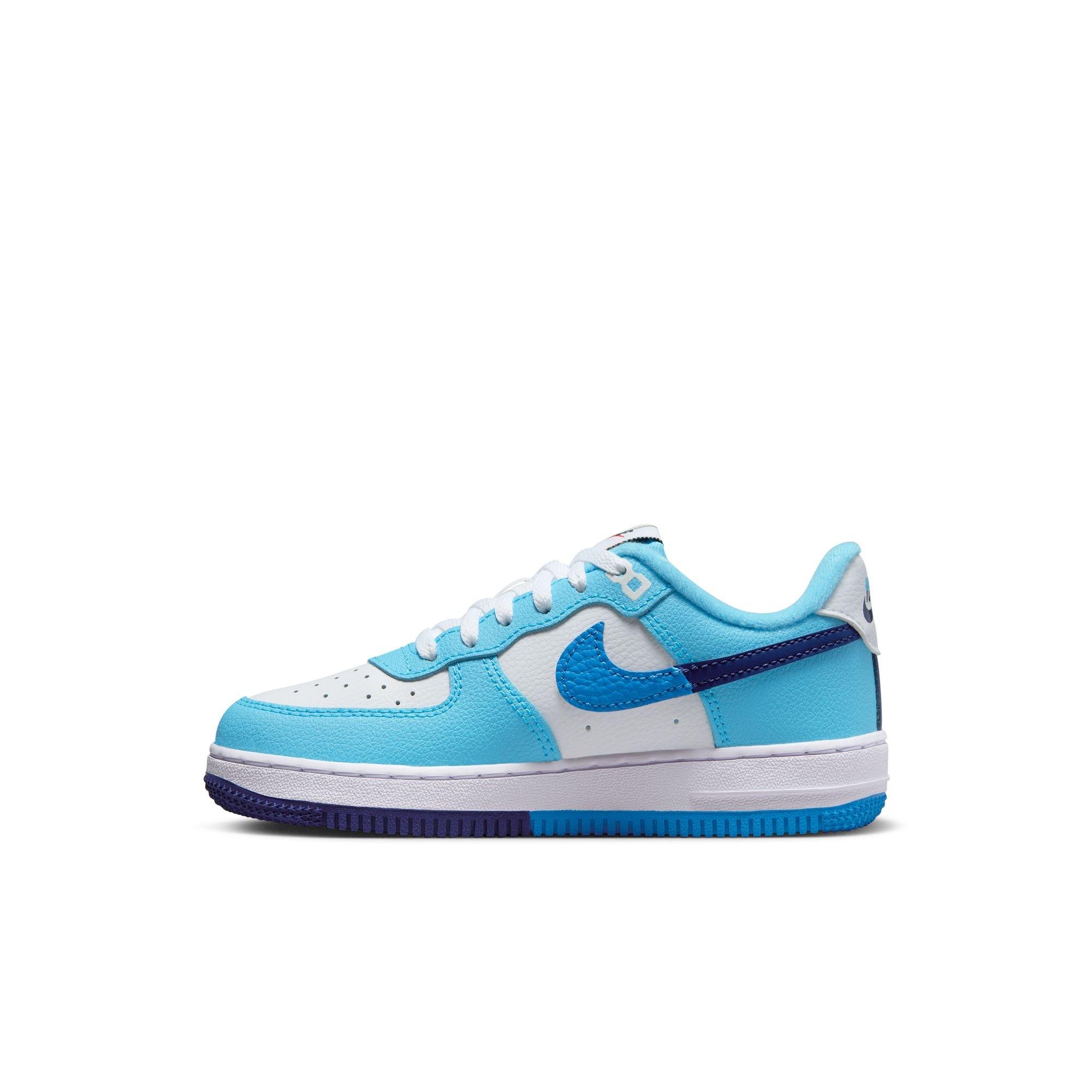 Buy Nike Kids Air Force 1 Low GS White / Deep Royal Blue