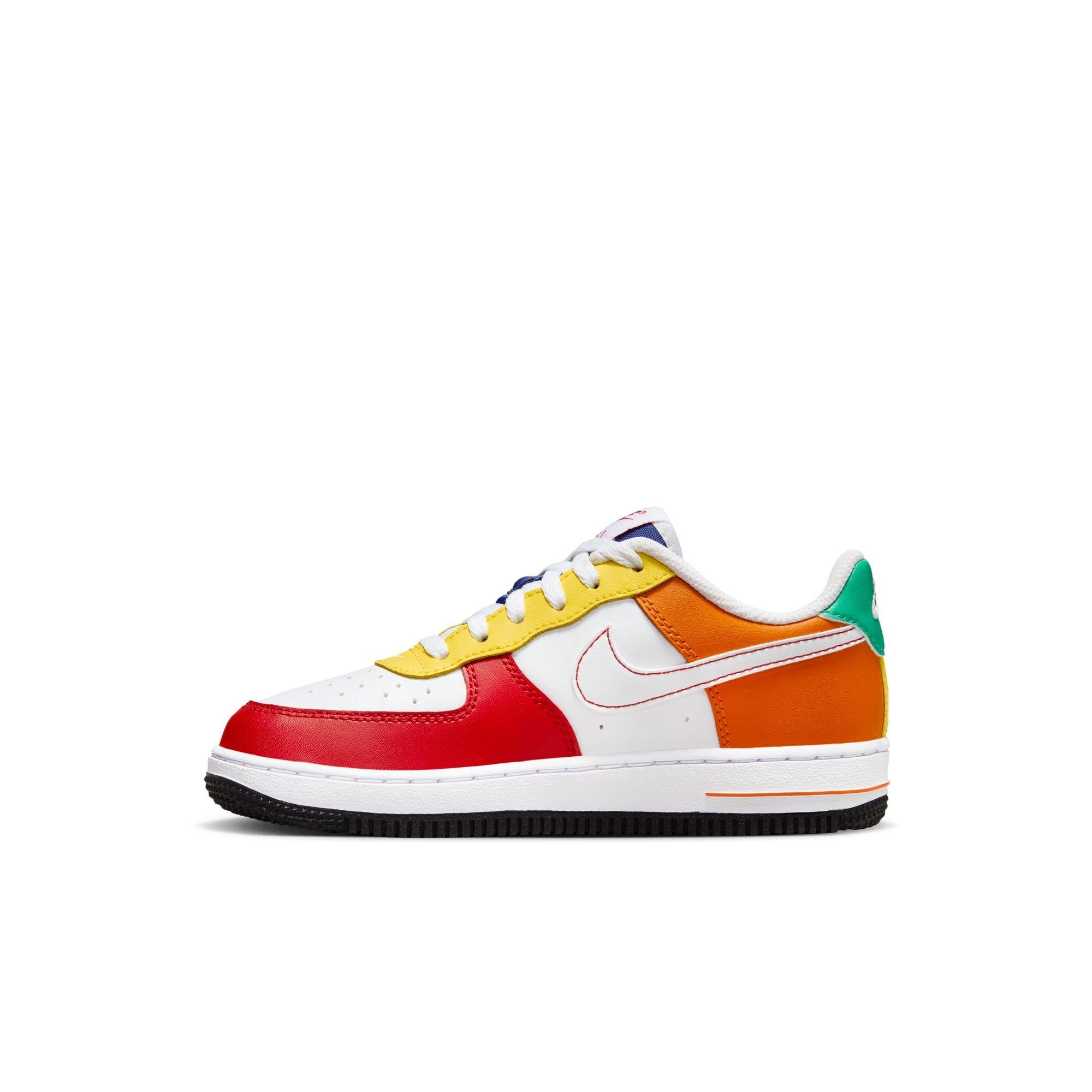 Nike Kids Sneakers in Yellow, Blue, and Red Nike Air Force 1 Low  main image 2