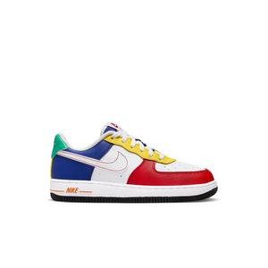 Nike Air Force 1 LV8 White/Lt Madder Root/Aura Grade School Girls' Shoe