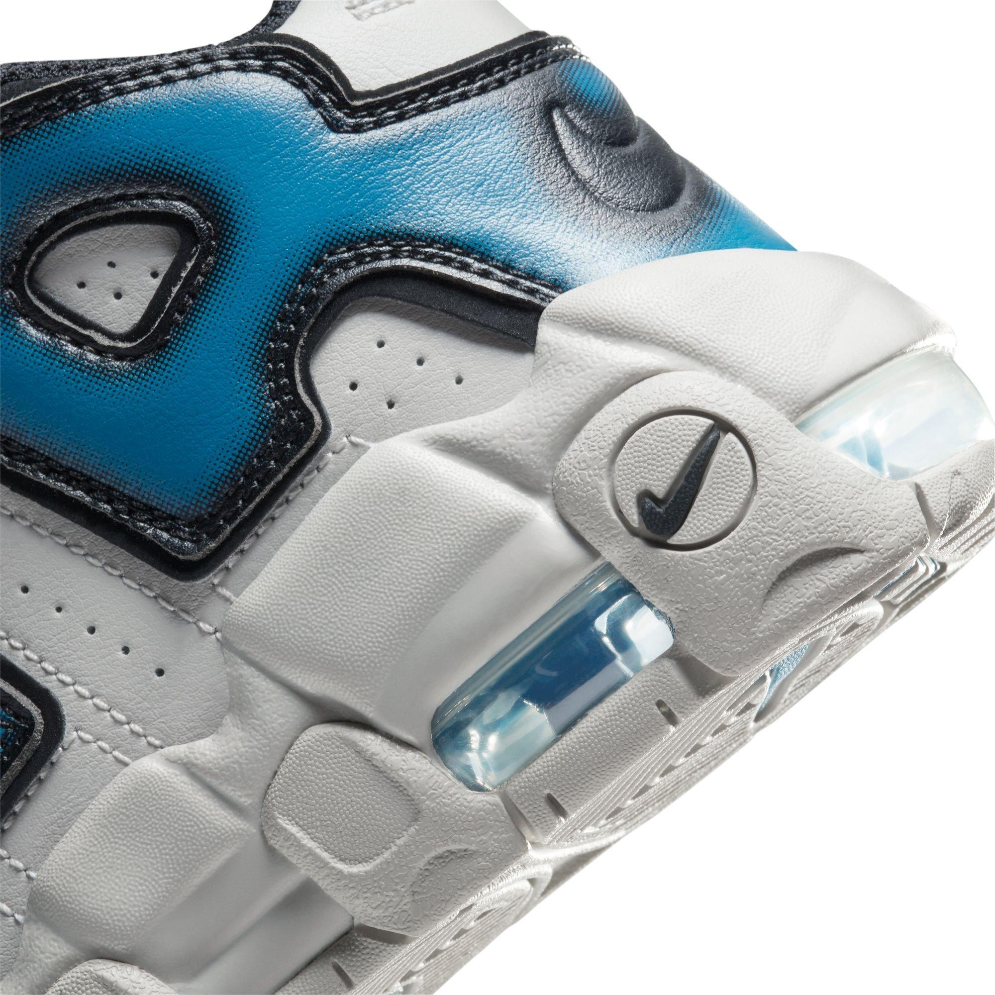 Nike Air More Uptempo "Industrial Blue" Preschool Kids' Shoe - IRON ORE/INDUSTRIAL BLUE Thumbnail View 5