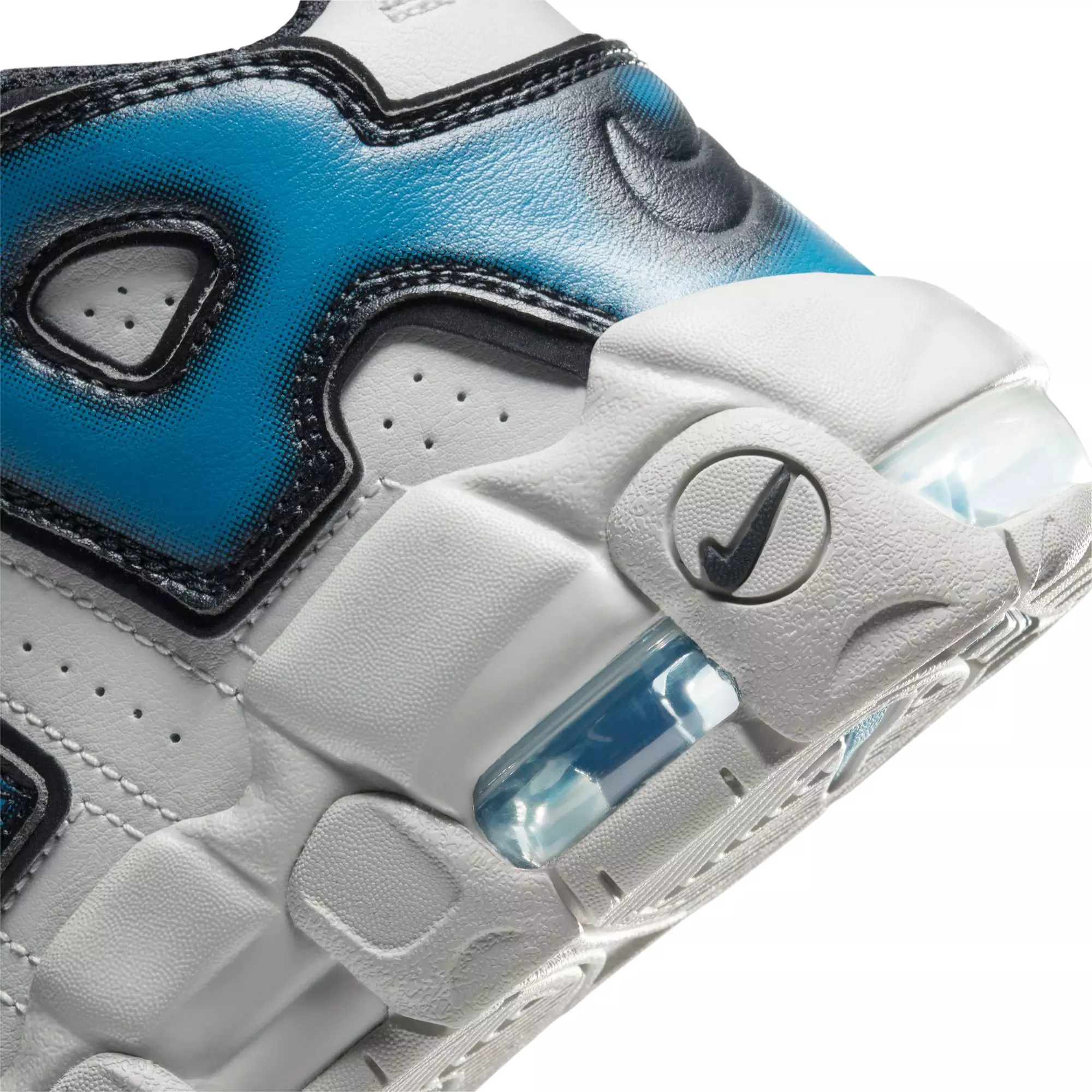 Nike Air More Uptempo "Industrial Blue" Preschool Kids' Shoe - IRON ORE/INDUSTRIAL BLUE