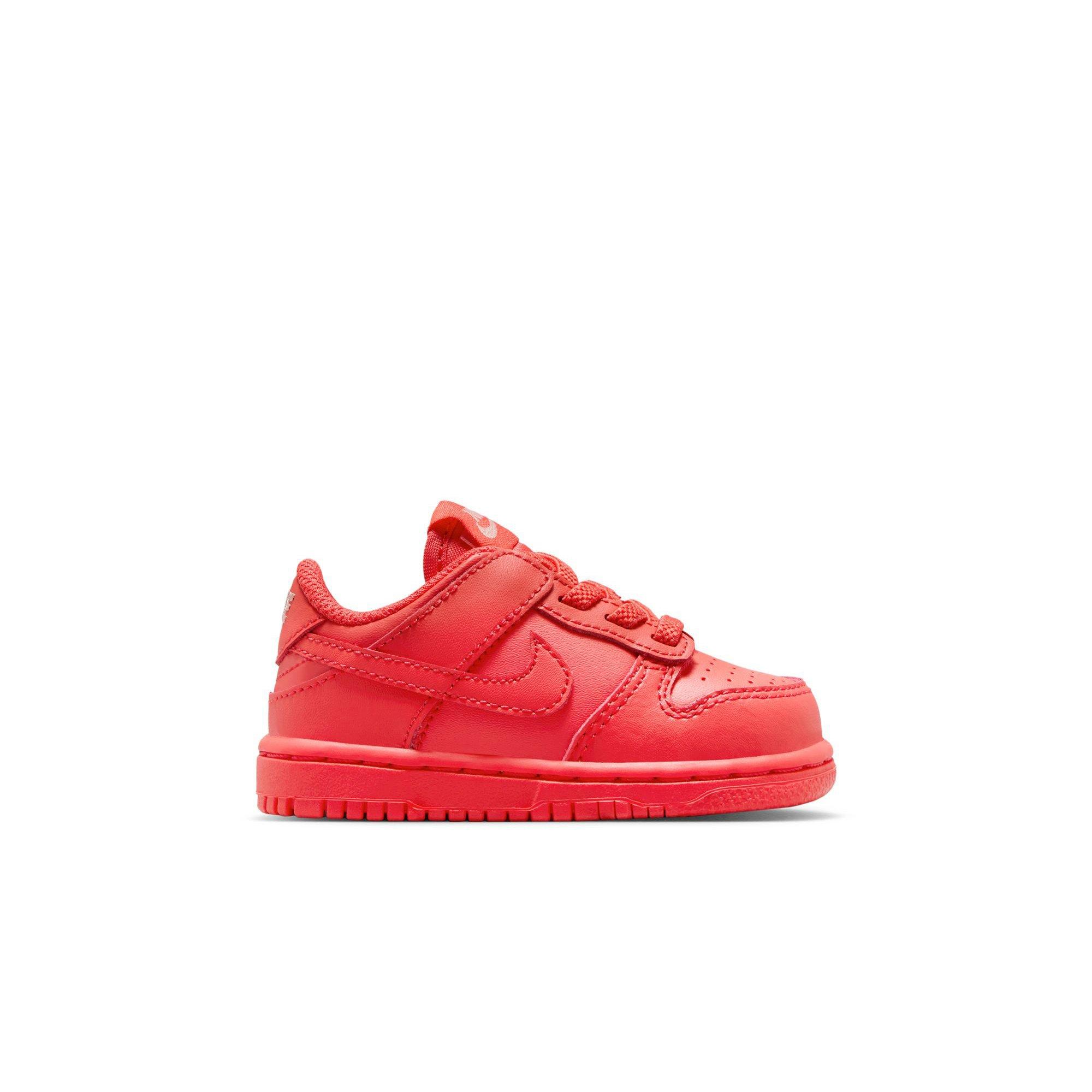 Nike Dunk Low "Track Red/Red Stardust" Toddler Boys' Shoe - RED Thumbnail View 1