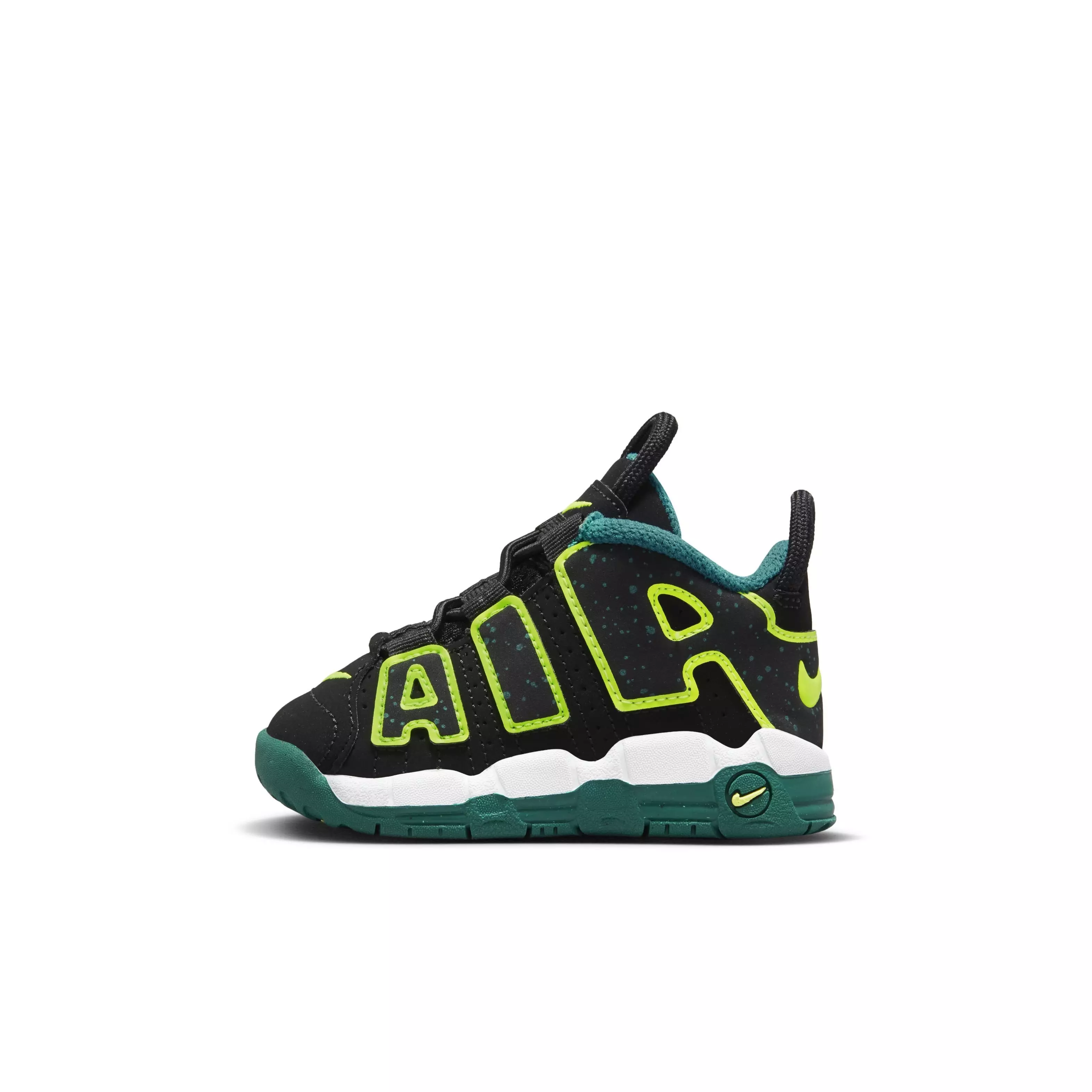 Nike Air More Uptempo "Black/Green" Toddler Boys' Shoe - BLACK/GREEN