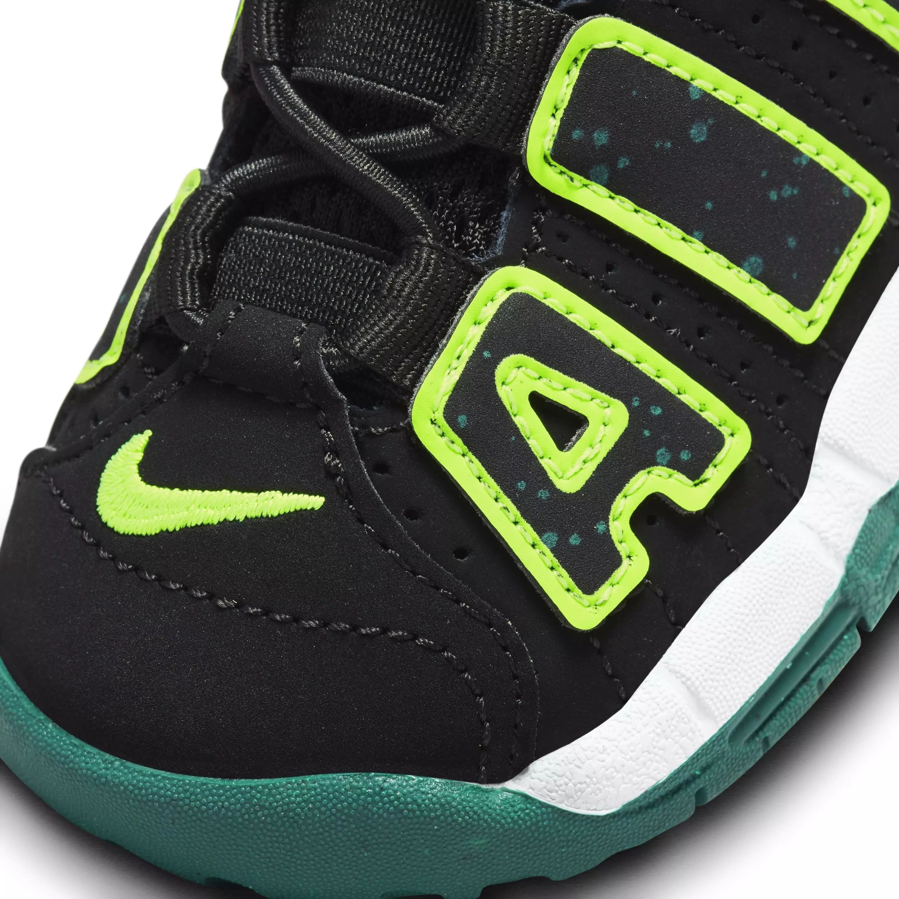 Nike Air More Uptempo "Black/Green" Toddler Boys' Shoe - BLACK/GREEN