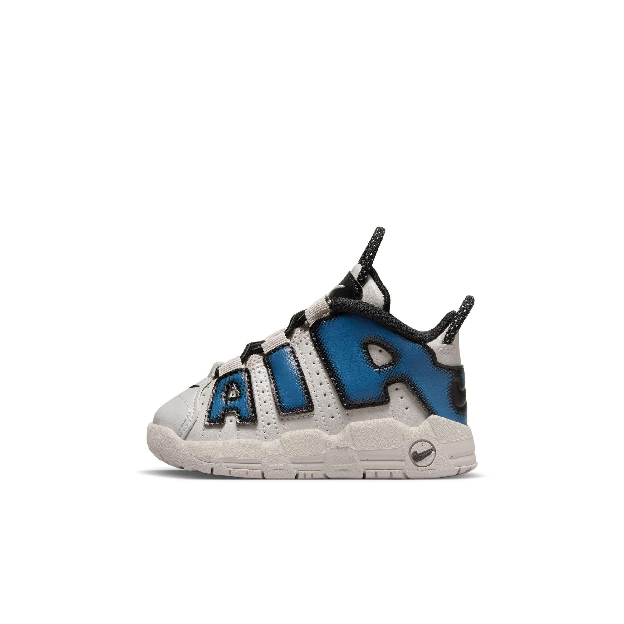 Nike Air More Uptempo "Industrial Blue" Toddler Kids' Shoe - IRON ORE/INDUSTRIAL BLUE Thumbnail View 5