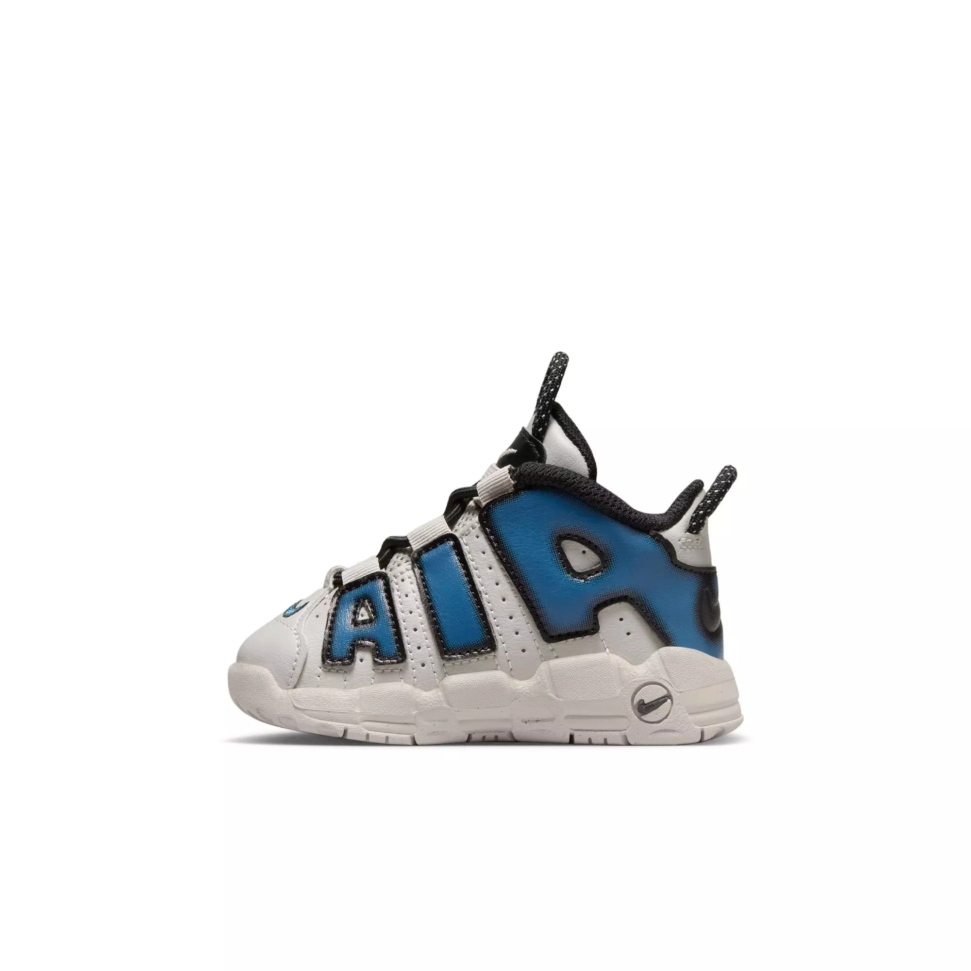 Nike Air More Uptempo "Industrial Blue" Toddler Kids' Shoe - IRON ORE/INDUSTRIAL BLUE
