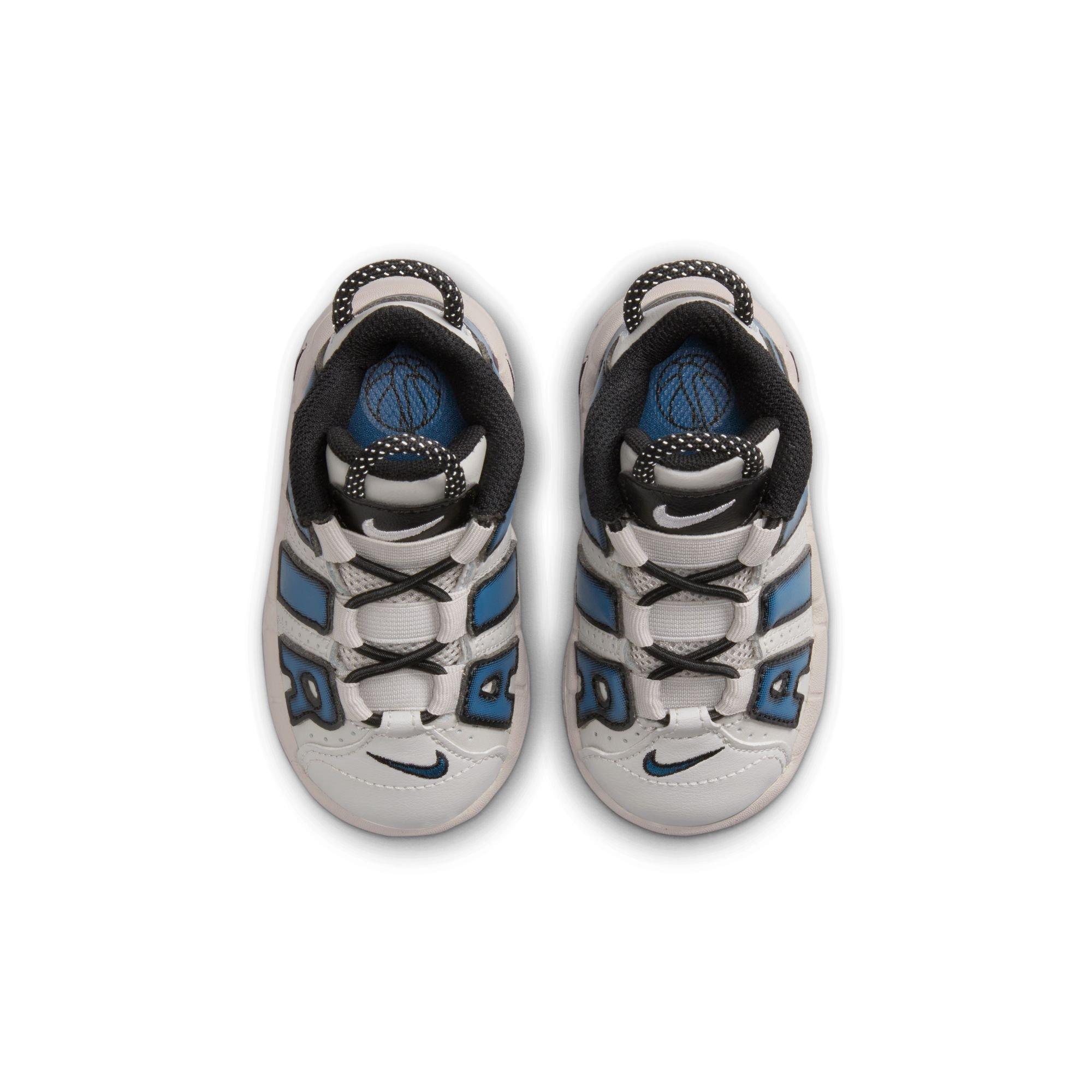 Nike Air More Uptempo "Industrial Blue" Toddler Kids' Shoe - IRON ORE/INDUSTRIAL BLUE Thumbnail View 8