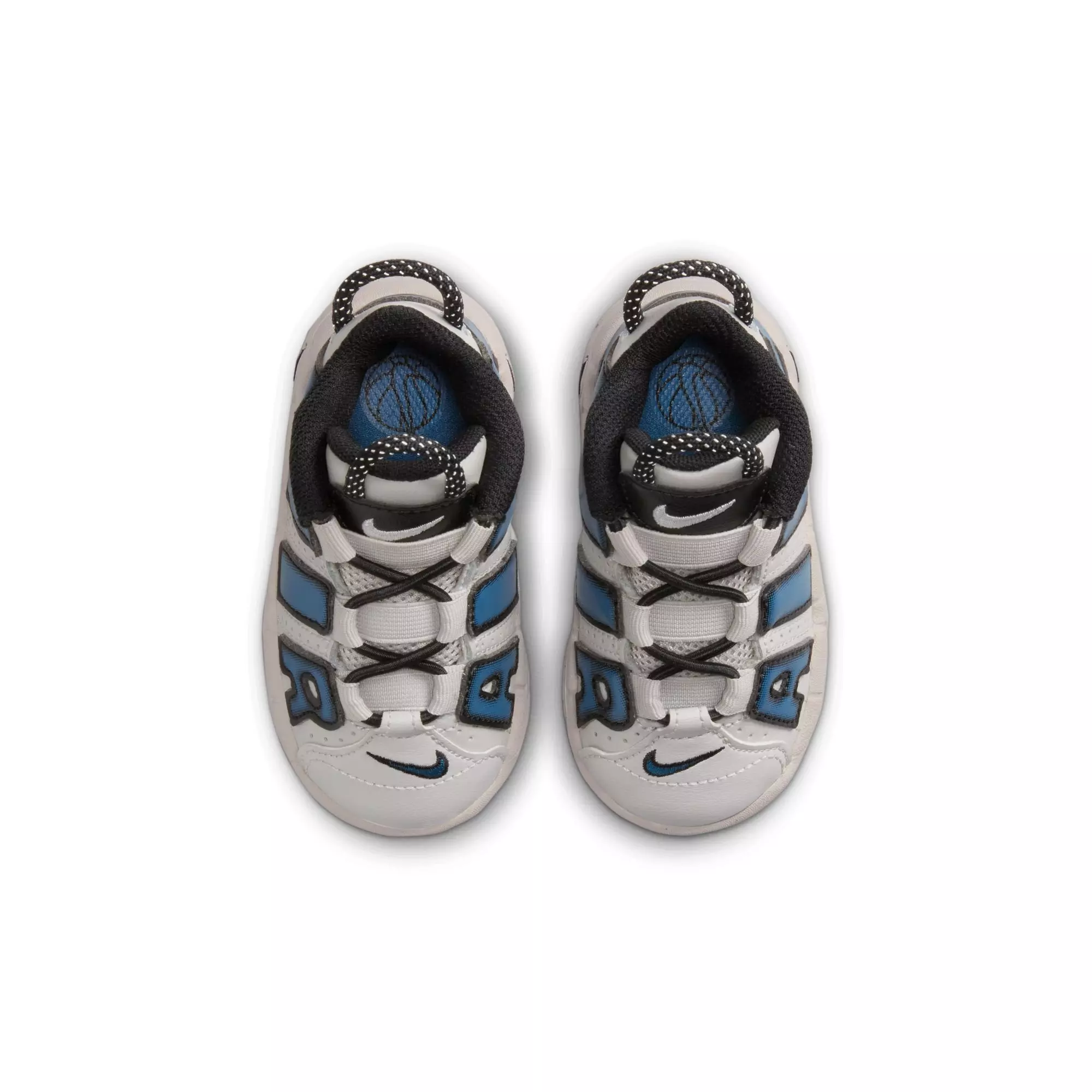 Nike Air More Uptempo "Industrial Blue" Toddler Kids' Shoe - IRON ORE/INDUSTRIAL BLUE