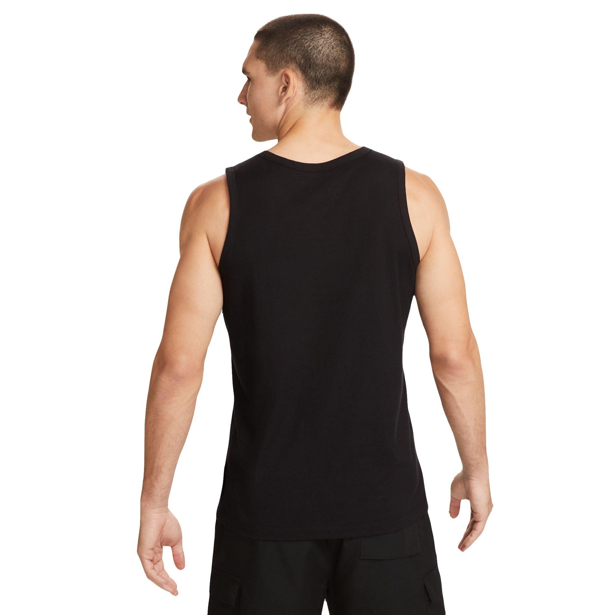 Nike Men's Sportswear Gel Front Print Tank-Black - BLACK Thumbnail View 2