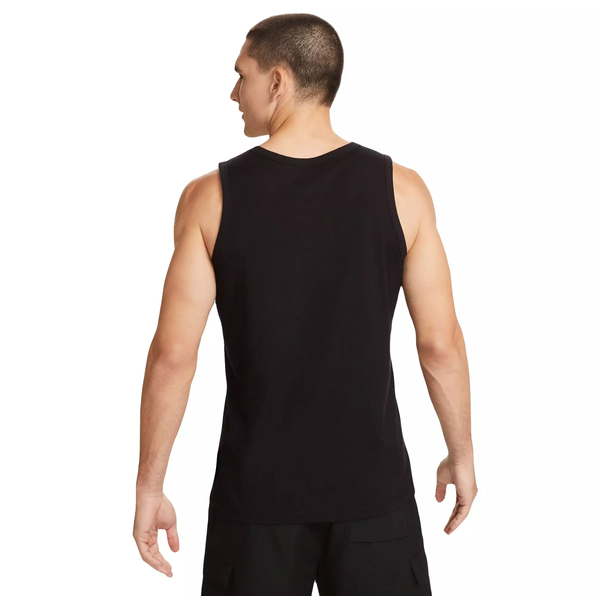 Nike Men's Sportswear Gel Front Print Tank-Black - BLACK