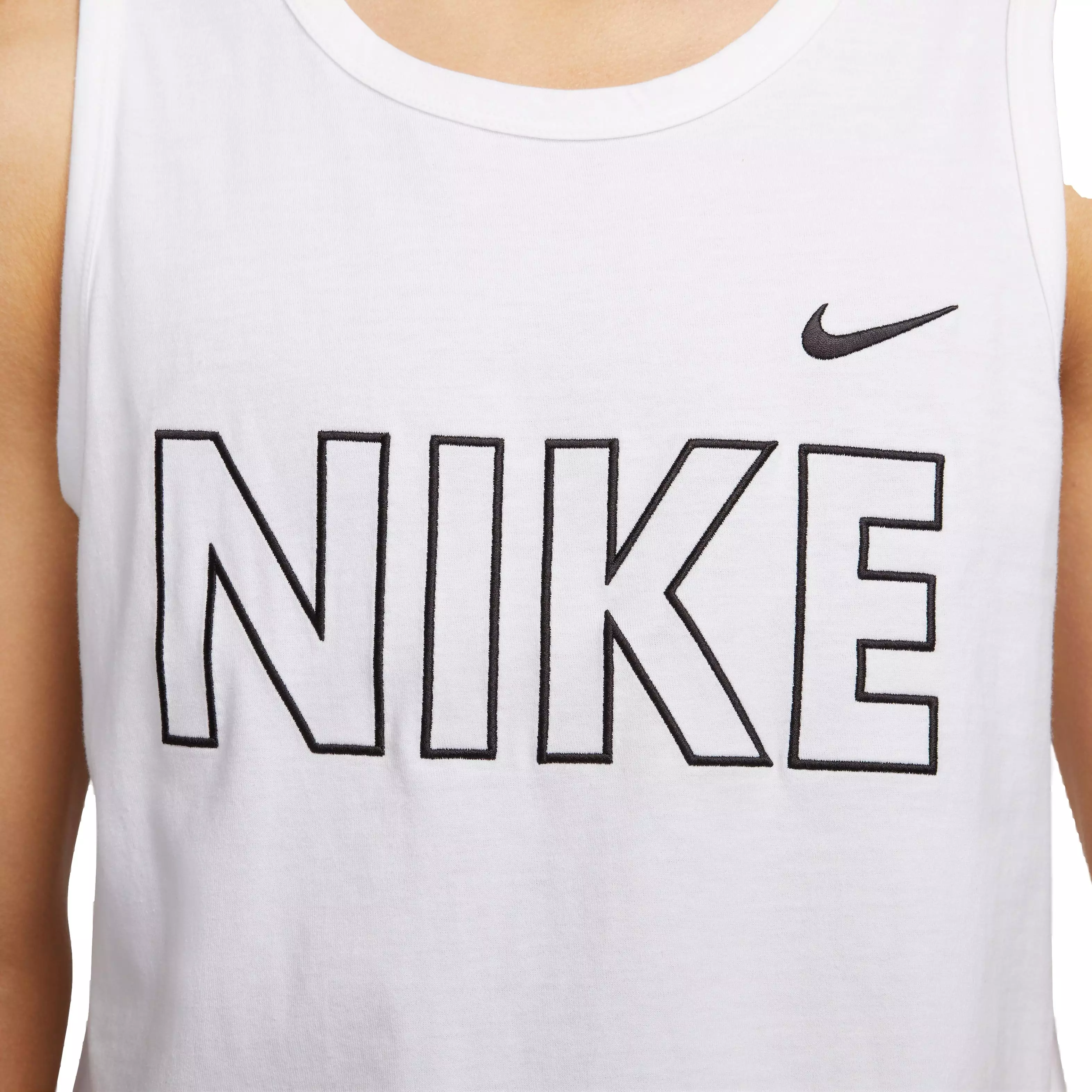 Nike Men's Sportswear Gel Front Printed Tank - WHITE