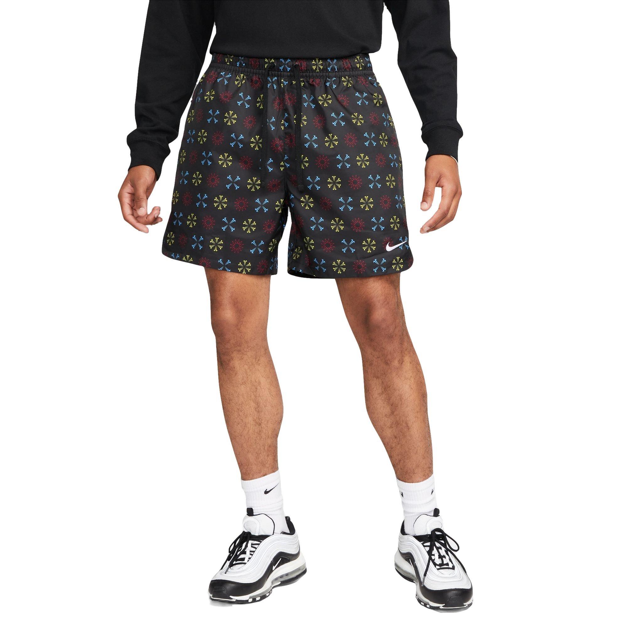 Nike Men's Sportswear Woven Lined Flow Shorts-Black - BLACK Thumbnail View 3