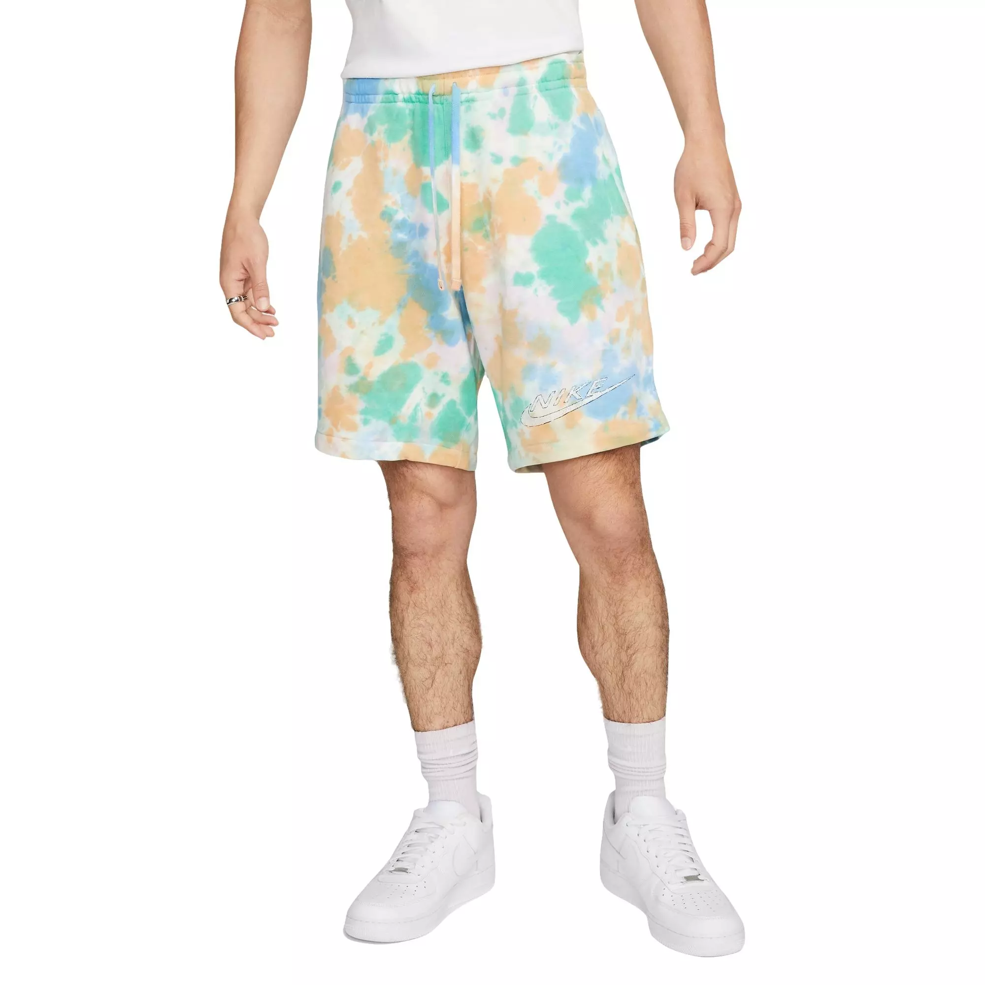 Nike Men's Sportswear Gel Tie-Dye French Terry Shorts - MULTI-COLOR