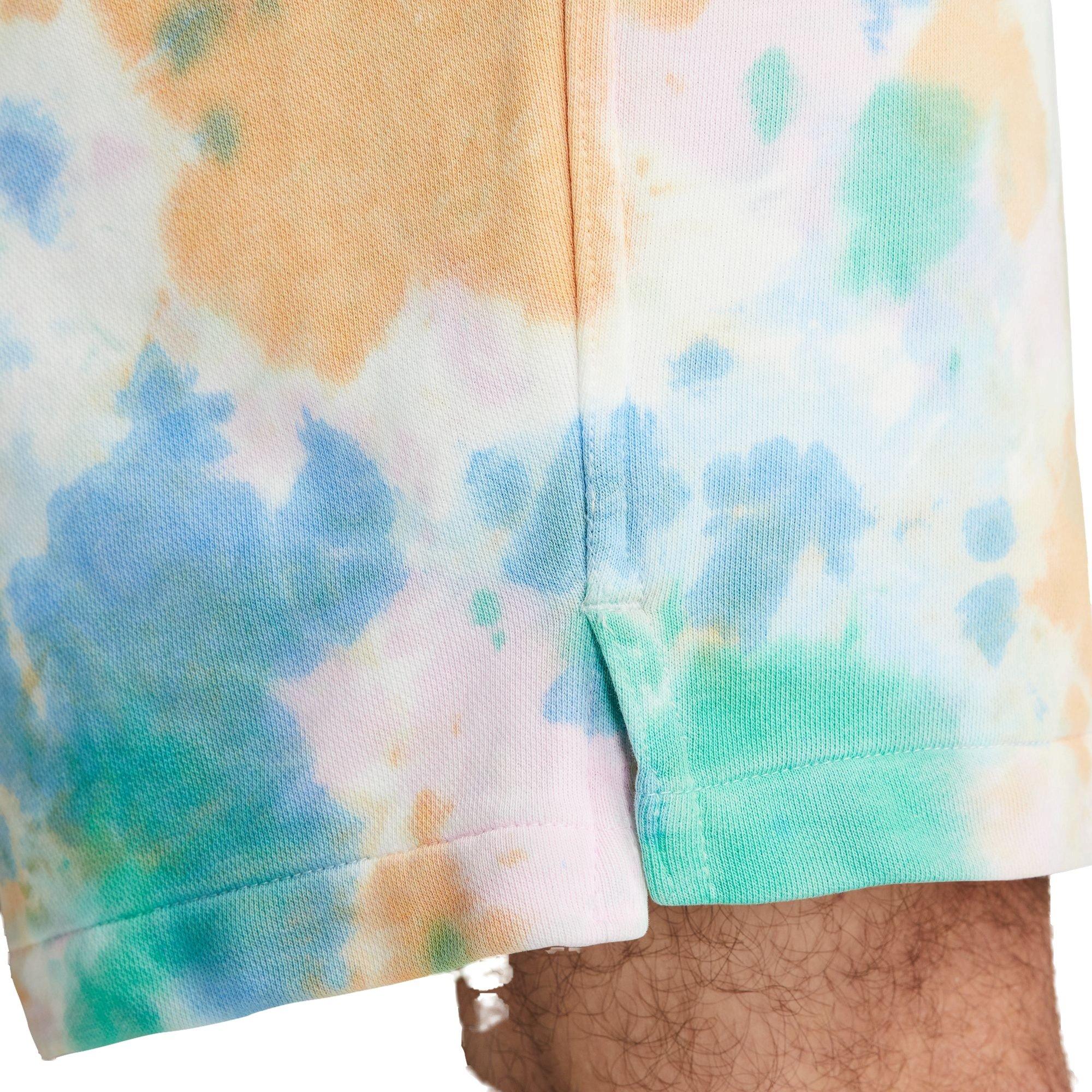 Nike Men's Sportswear Gel Tie-Dye French Terry Shorts - MULTI-COLOR Thumbnail View 6