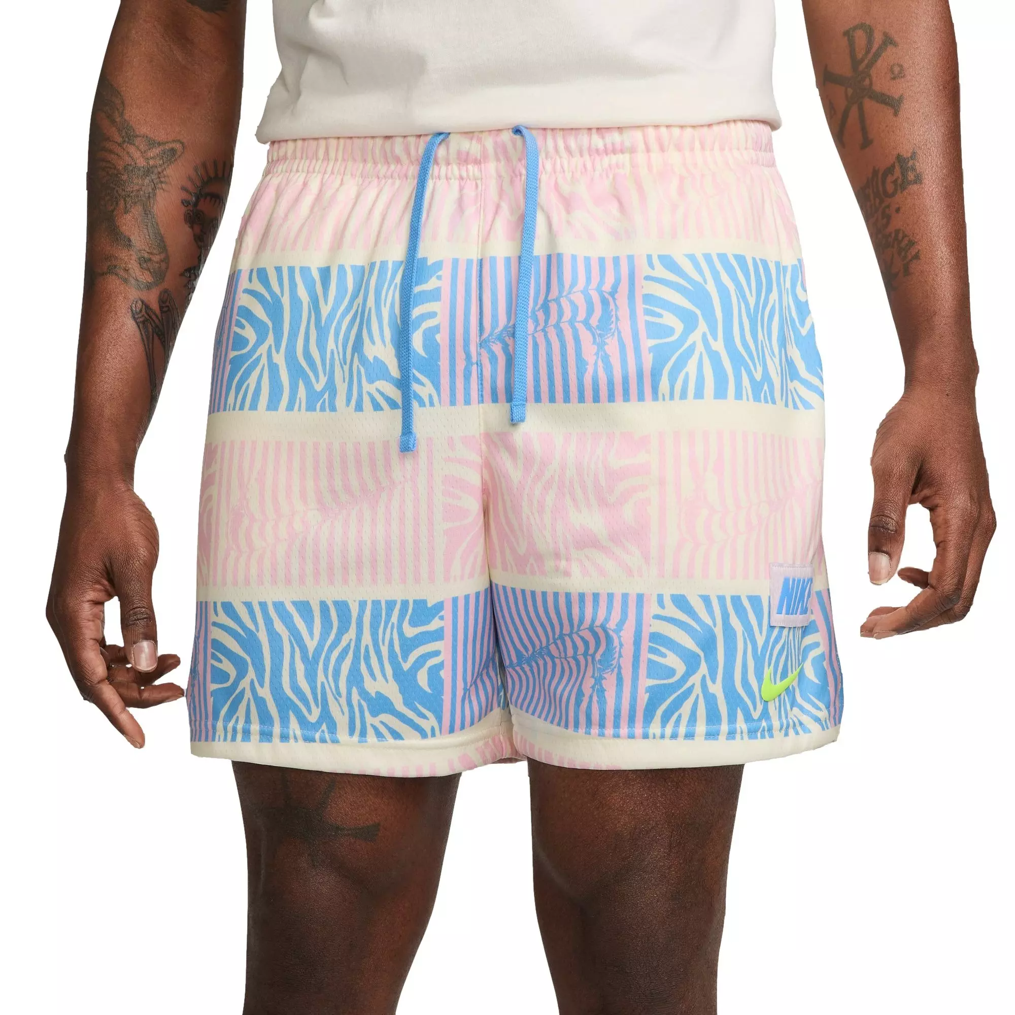 Nike Men's Club Gel Mesh Trippy Safari Shorts-Multi-Color - MULTI-COLOR