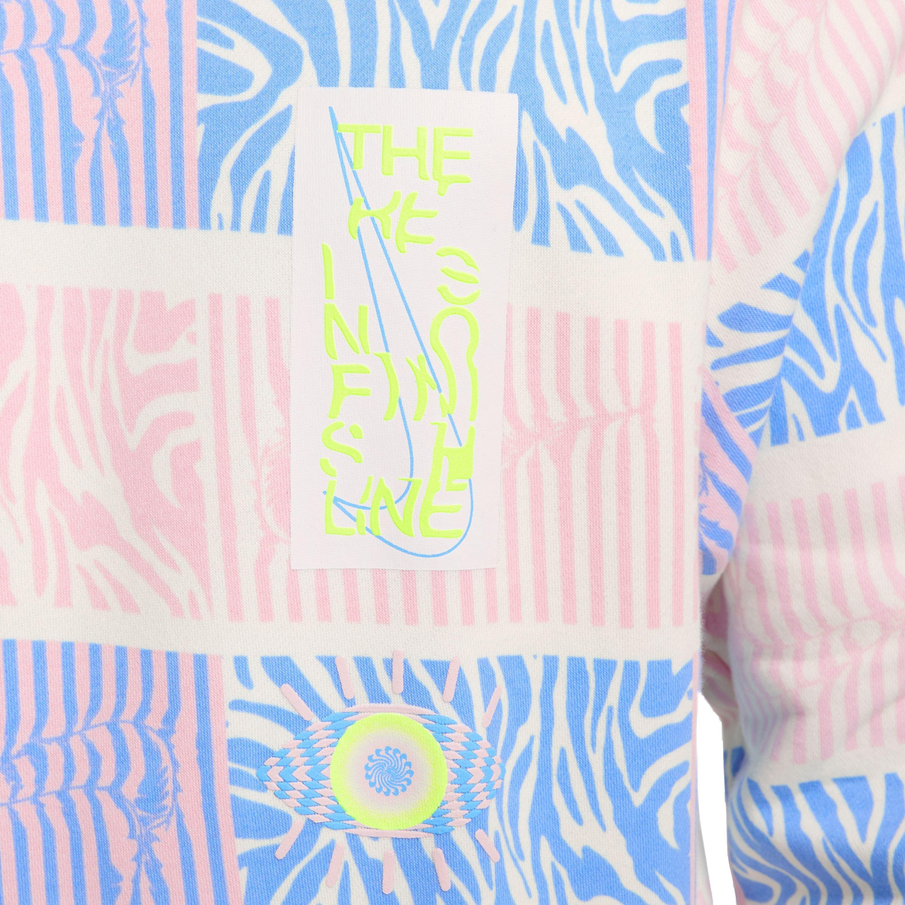 Nike Men's Sportswear Club Fleece Trippy Safari Crew Sweatshirt - MULTI-COLOR Thumbnail View 4