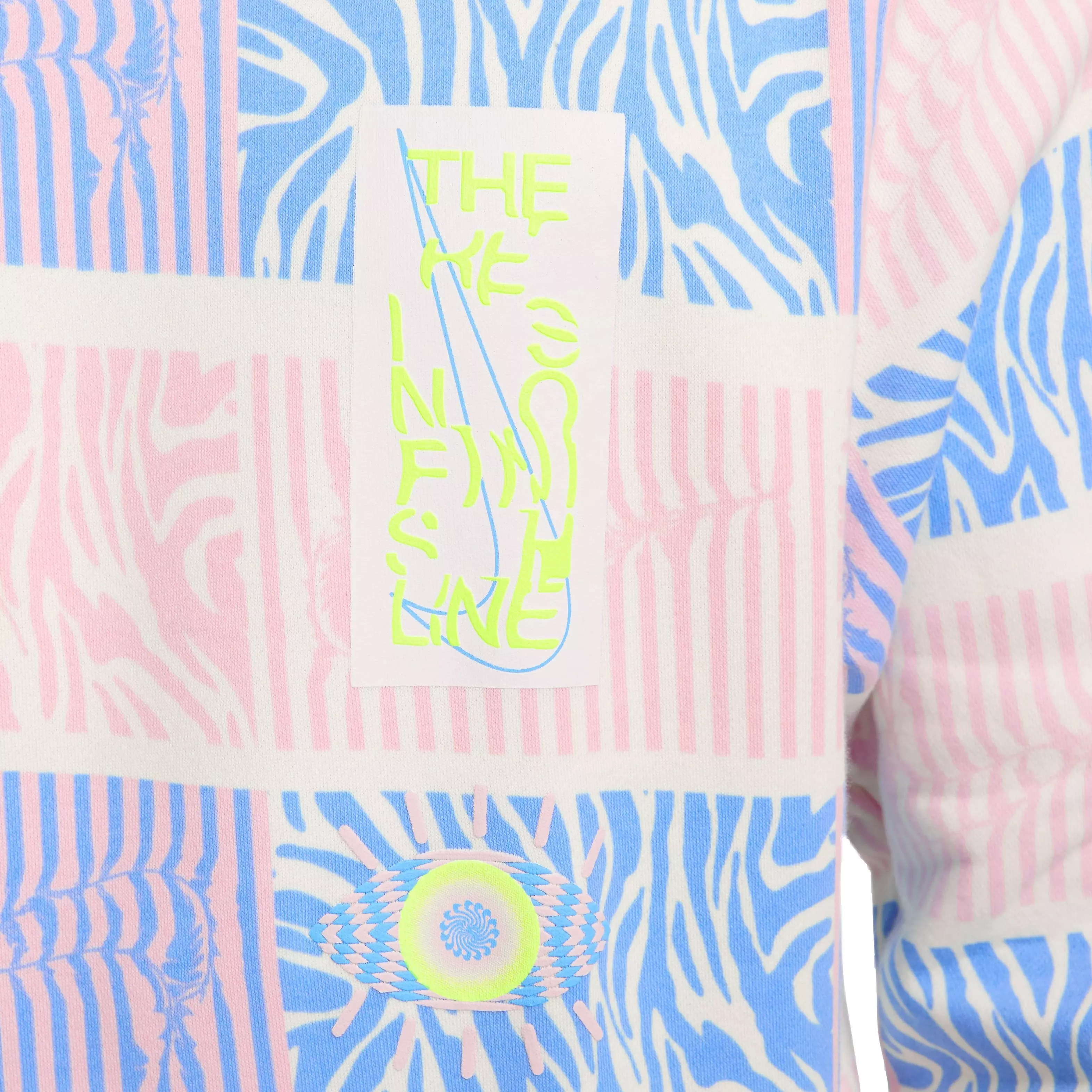 Nike Men's Sportswear Club Fleece Trippy Safari Crew Sweatshirt - MULTI-COLOR