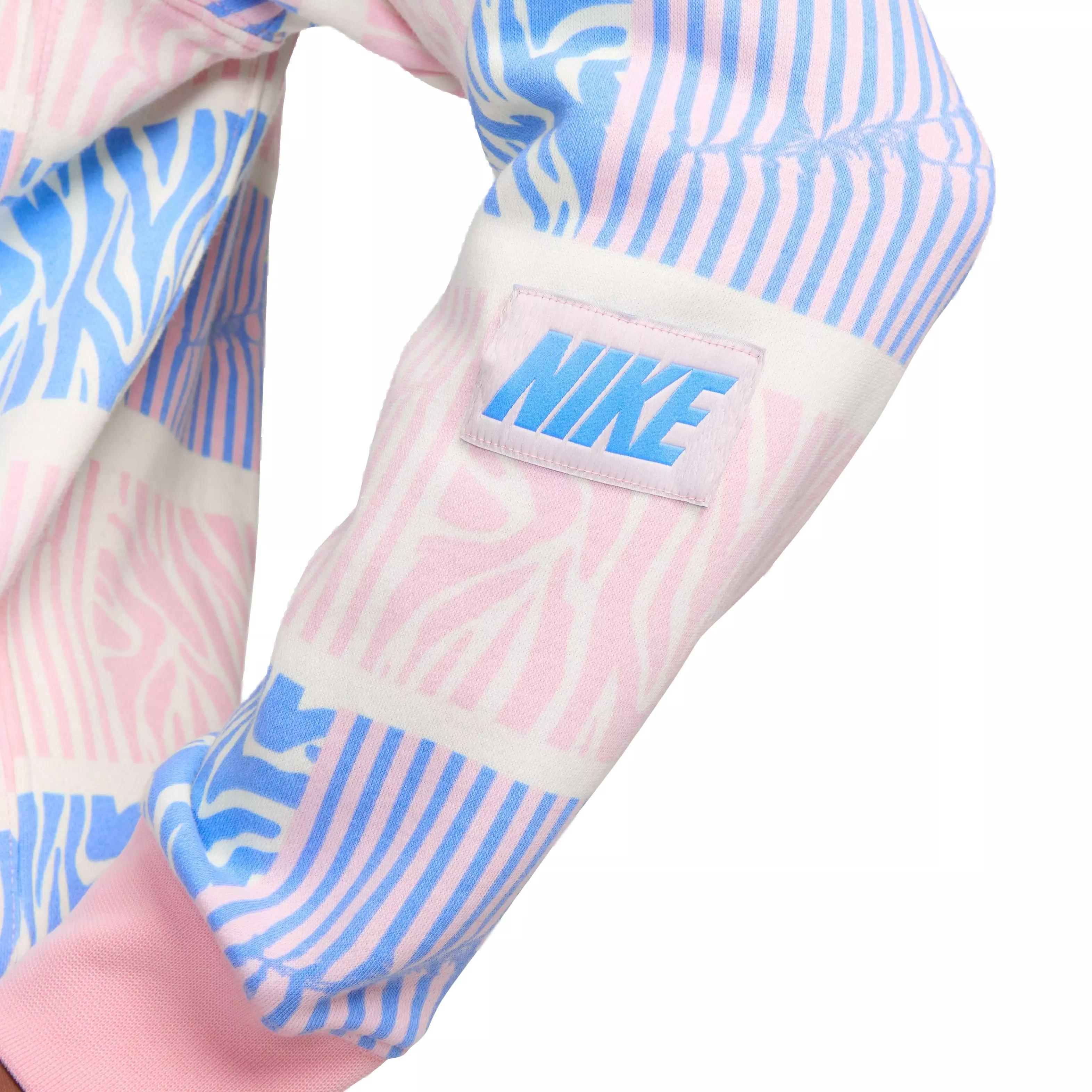 Nike Men's Sportswear Club Fleece Trippy Safari Crew Sweatshirt - MULTI-COLOR